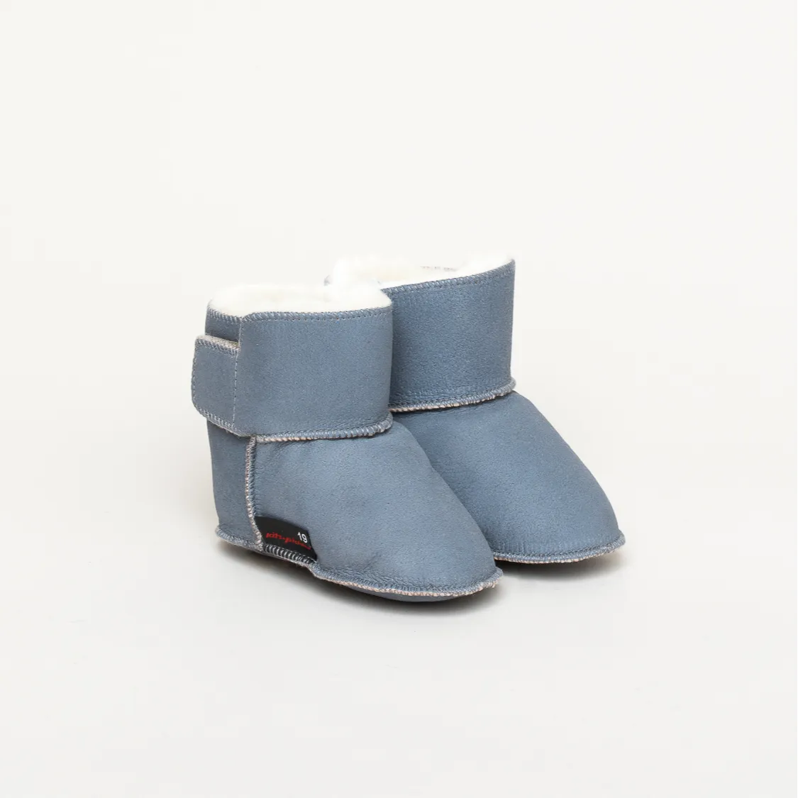 Kitz-Pichler Lammfell-Stiefel | Baby Hausschuh | Farbe gris | Babyschuhe in Größe 21