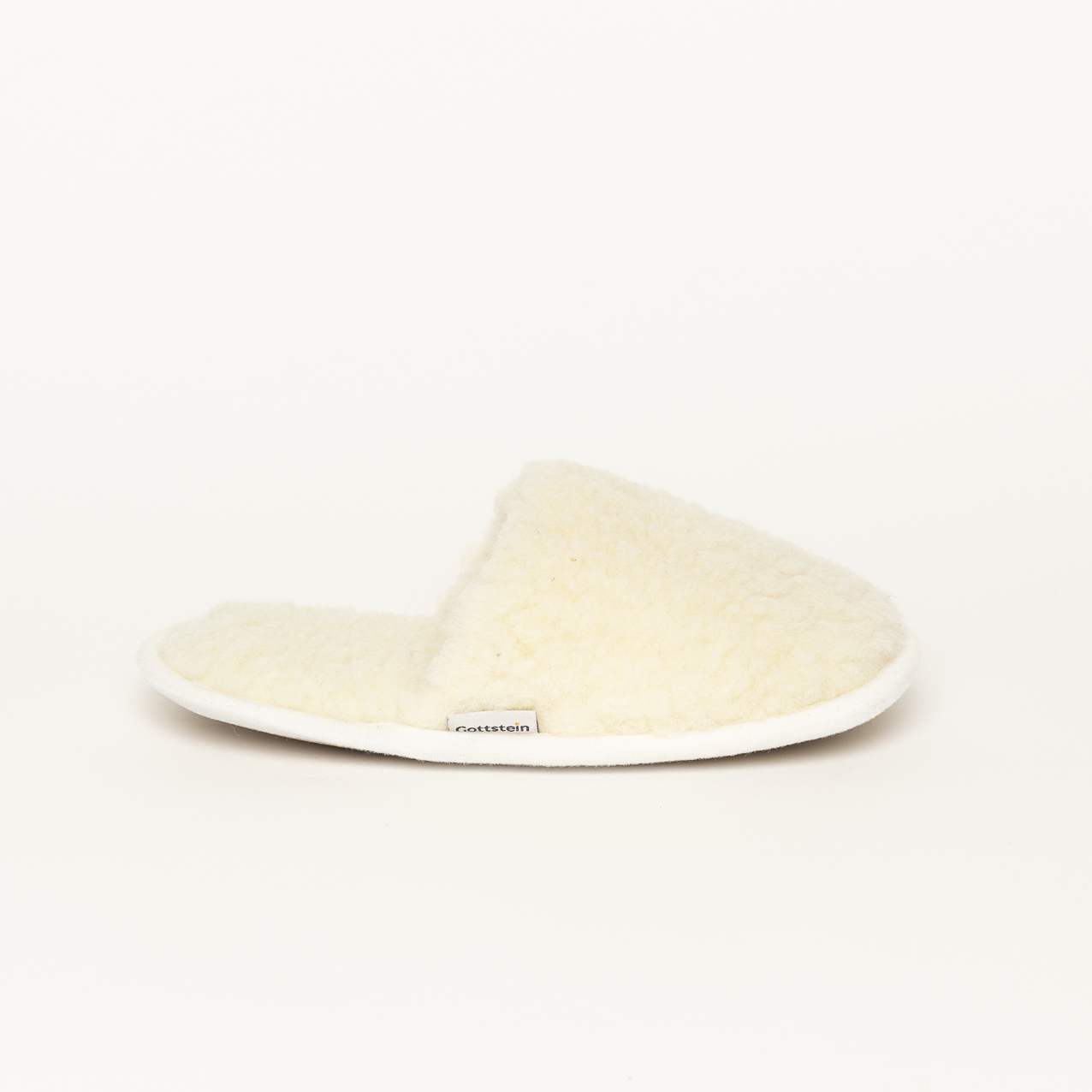 Curly Wool Woll-Hausschuh Pantoffel Hüttenschuh weiß 3637