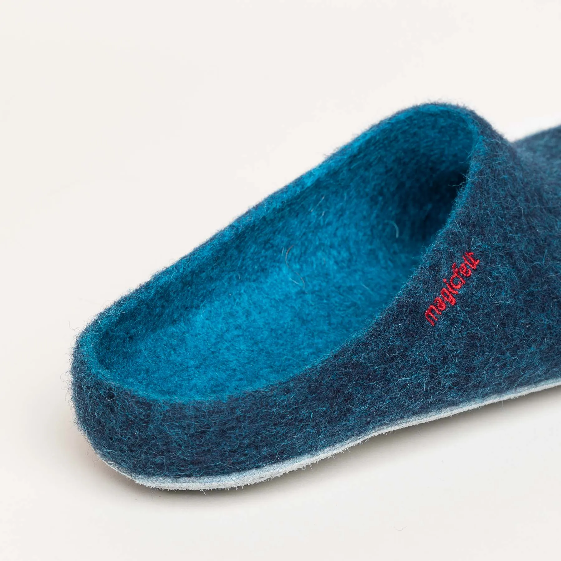 Pantoffel Filz 701 darkpetrol