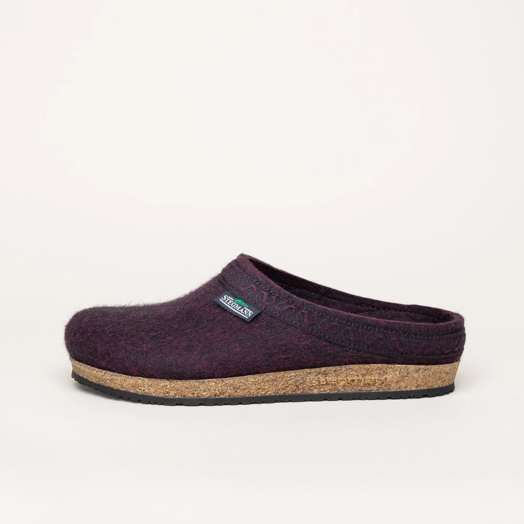 Filzclog Hausschuh 108 Stegmann darkmagenta