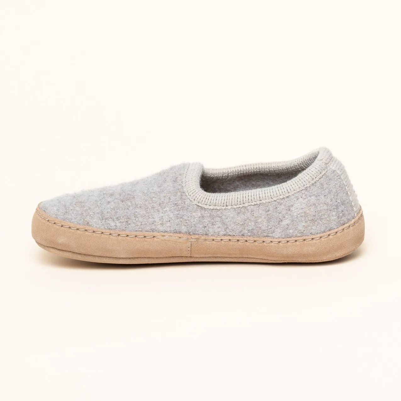 Hausschuh Wolle Cheyenne beige