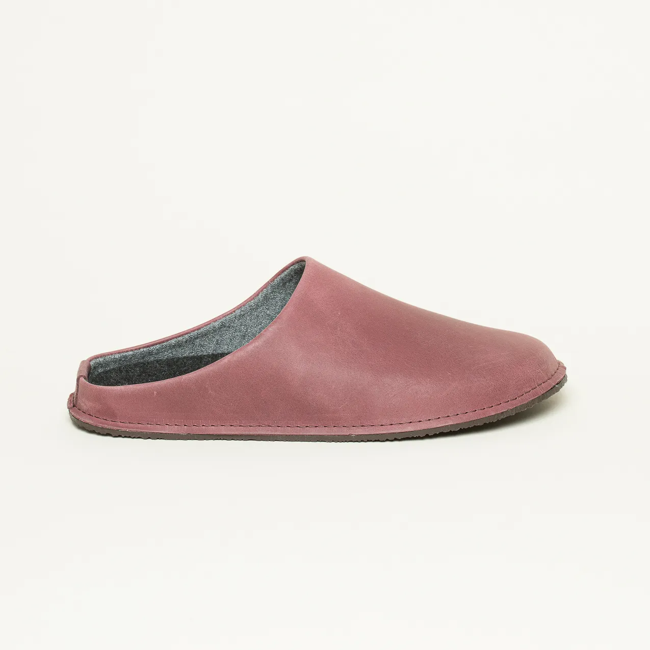 Leather Loafer Leder Hausschuh rot