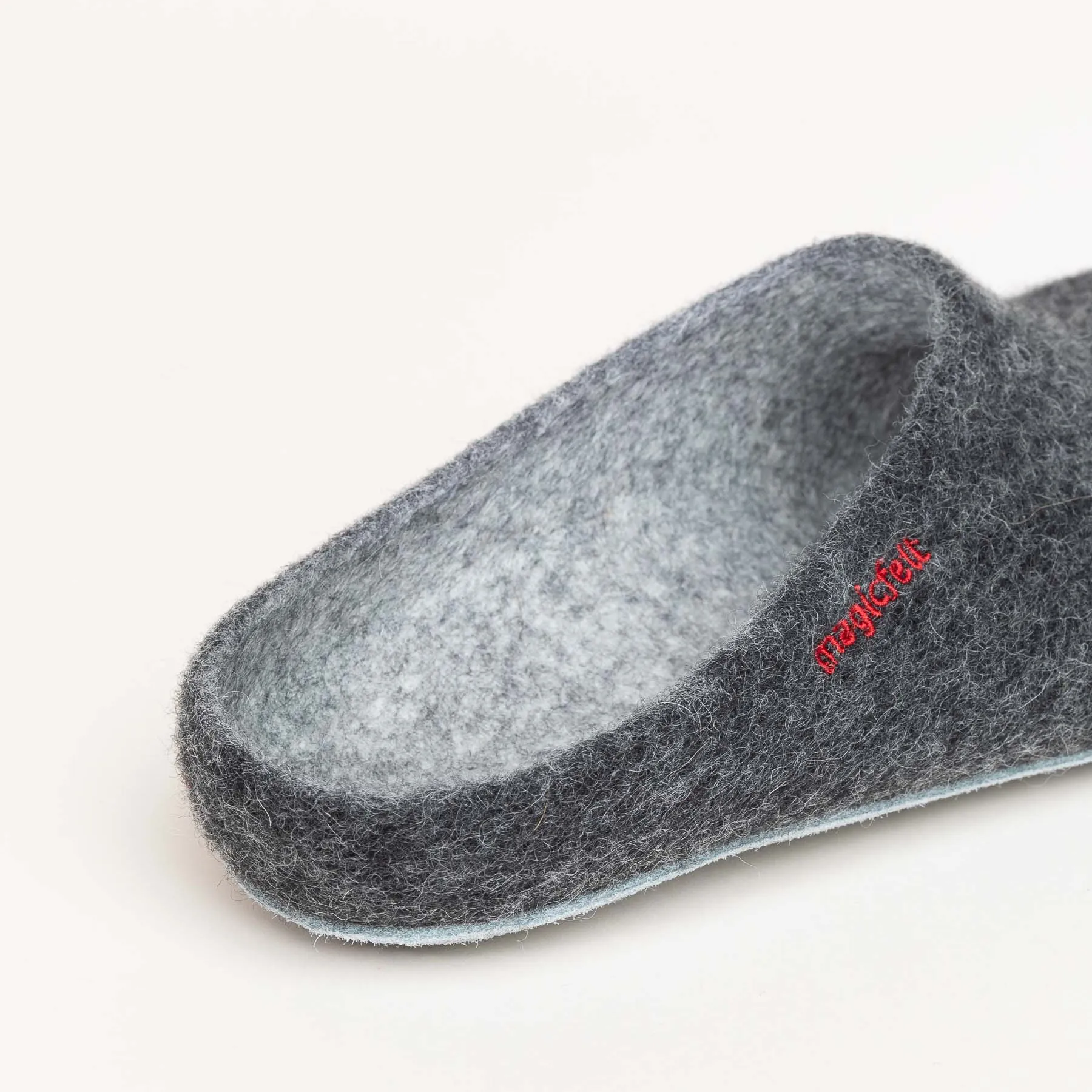 Pantoffel Filz 701 Anthrazit