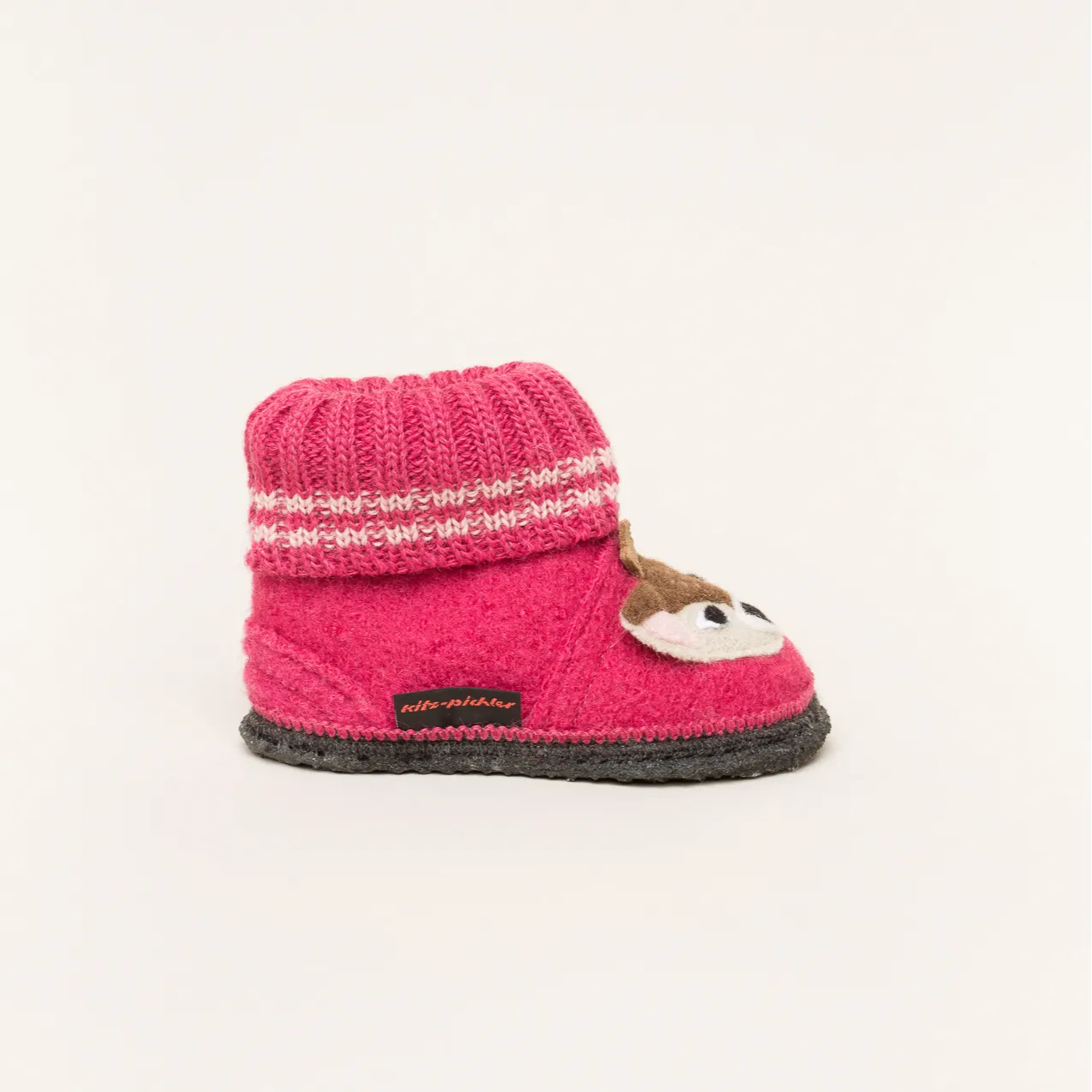 Kinderhüttenschuh Reh pink