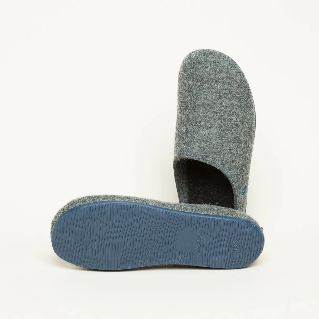 Wool Slide-In » Variante: Standard, Farbe: RE-anthrazit/petrol, Größe: 45