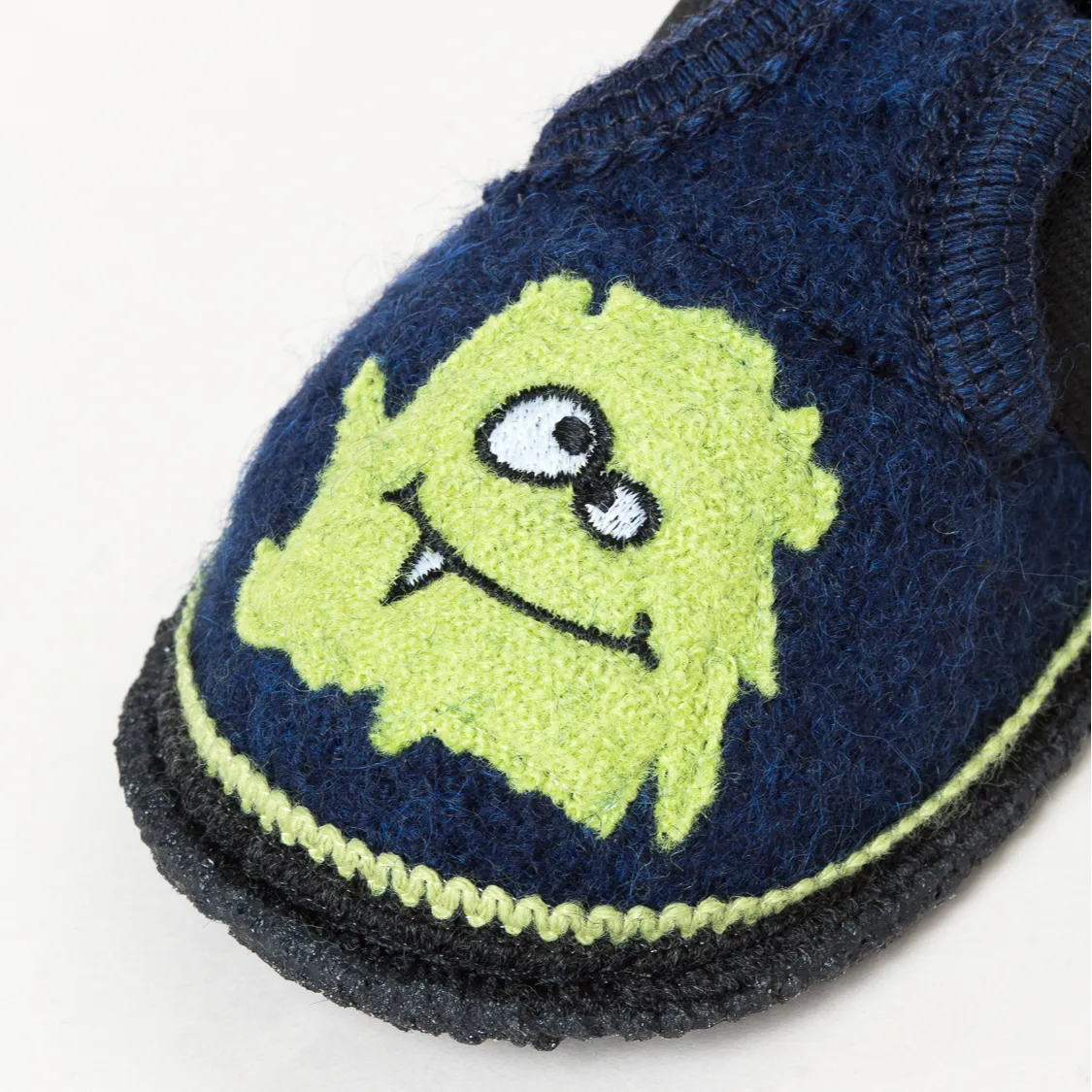 Kinder Hausschuh Monster blau