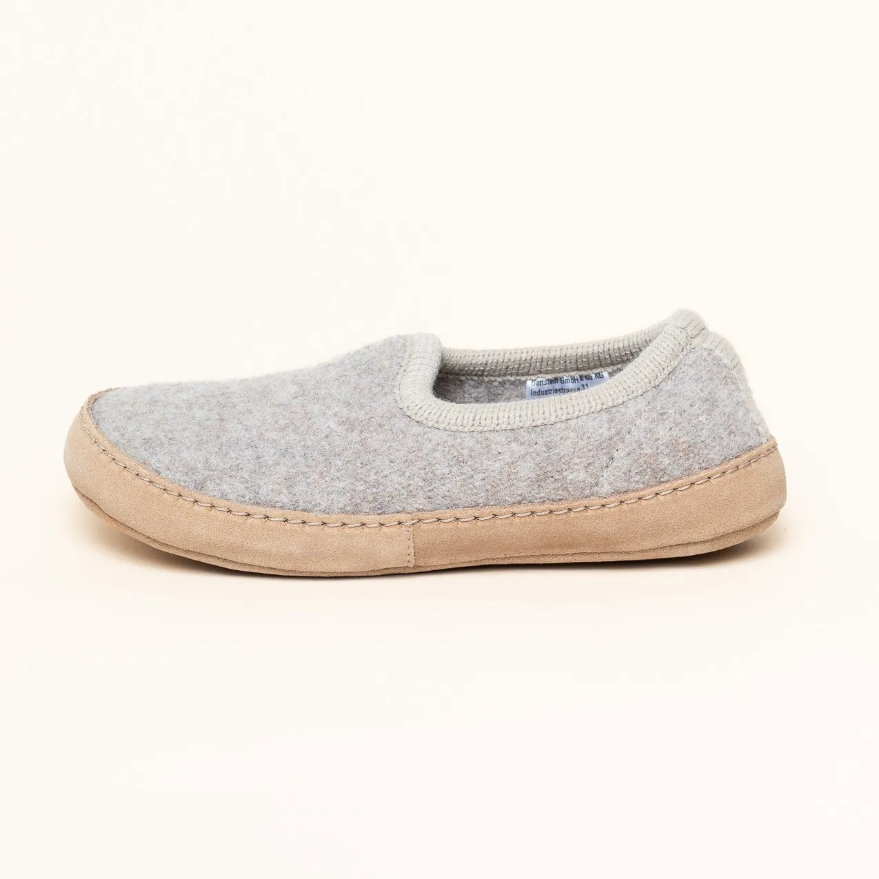 Hausschuh Wolle Cheyenne beige