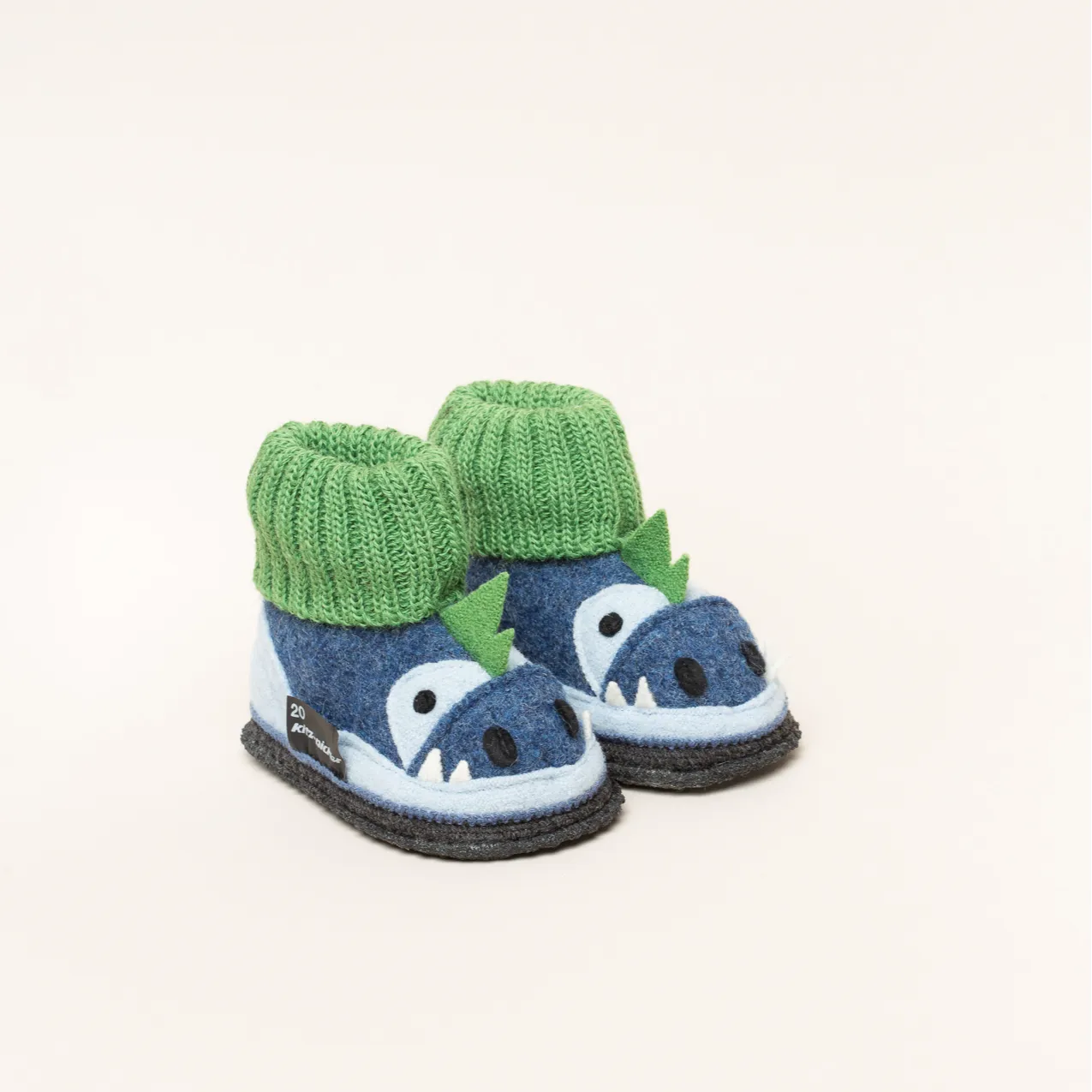 Kitz-Pichler Kauns Dago | Kinder Filz-Hausschuh | Farbe Jeansblau/Atlantik | Kinder-Hausschuh in Größe 20