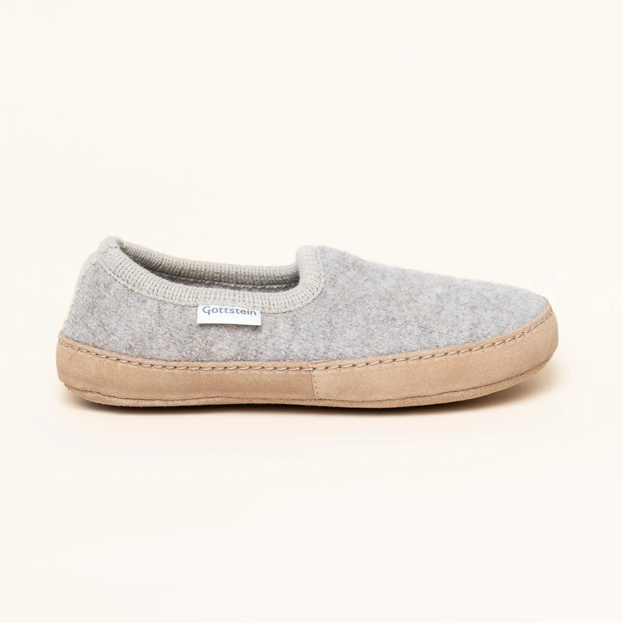 Hausschuh Wolle Cheyenne beige