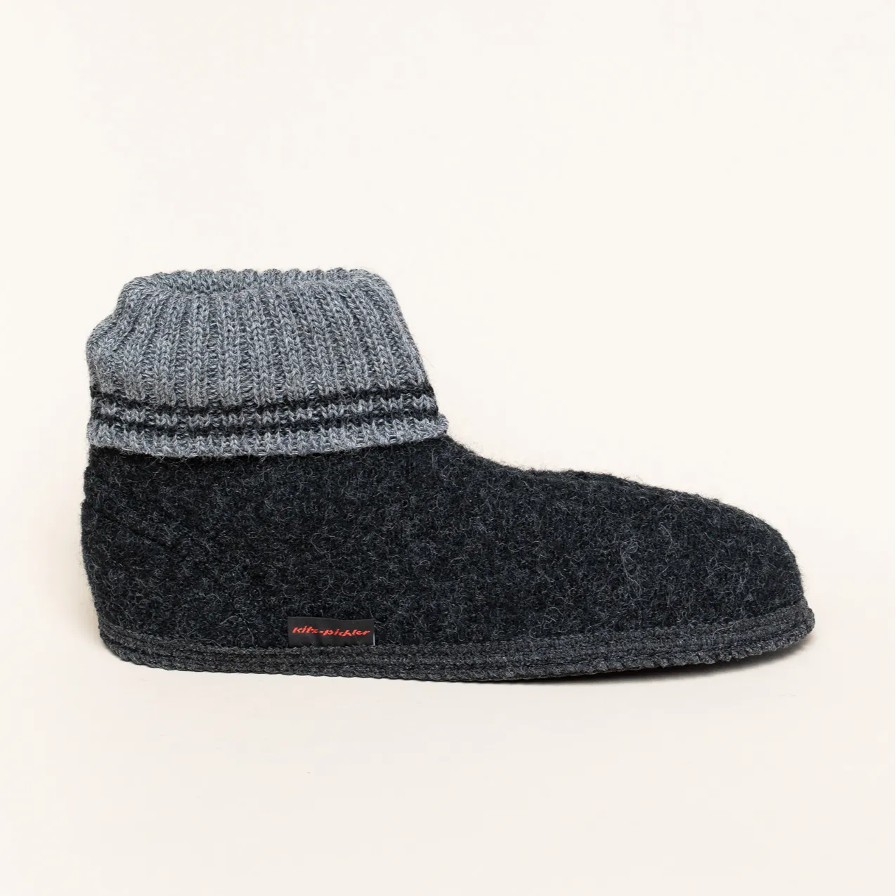 Kitz-Pichler MV Kauns | Damen & Herren Hausschuh | Farbe charcoal | Pantoffel in Größe 38