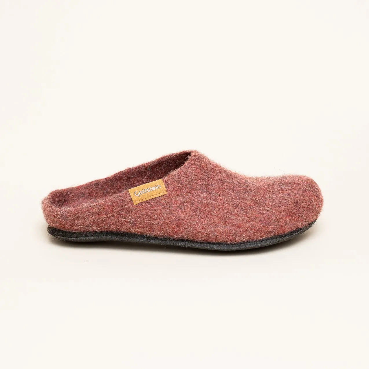 Magicfelt 709 Recycled Pantoffel aus Filz | Hausschuh | Farbe earth red|Größe 46