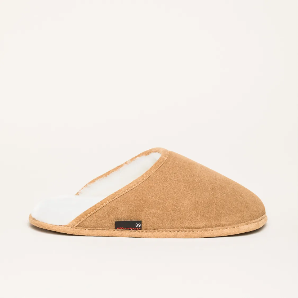 Kitz-Pichler Lammfell-Pantoffel T1 | Damen & Herren Lammfell Hausschuh | Farbe tabacco | Pantoffel in Größe 48