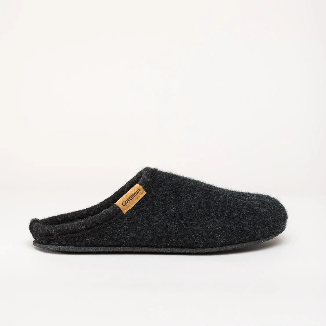 Gottstein Alpine Light | Damen Filz-Hausschuh | Farbe charcoal | Pantoffel in Größe 37