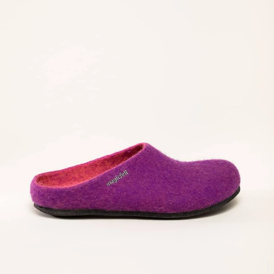 Magicfelt AN 709 Filzpantoffel | Damen Filz-Hausschuh | Farbe purple | Pantoffel in Größe 39