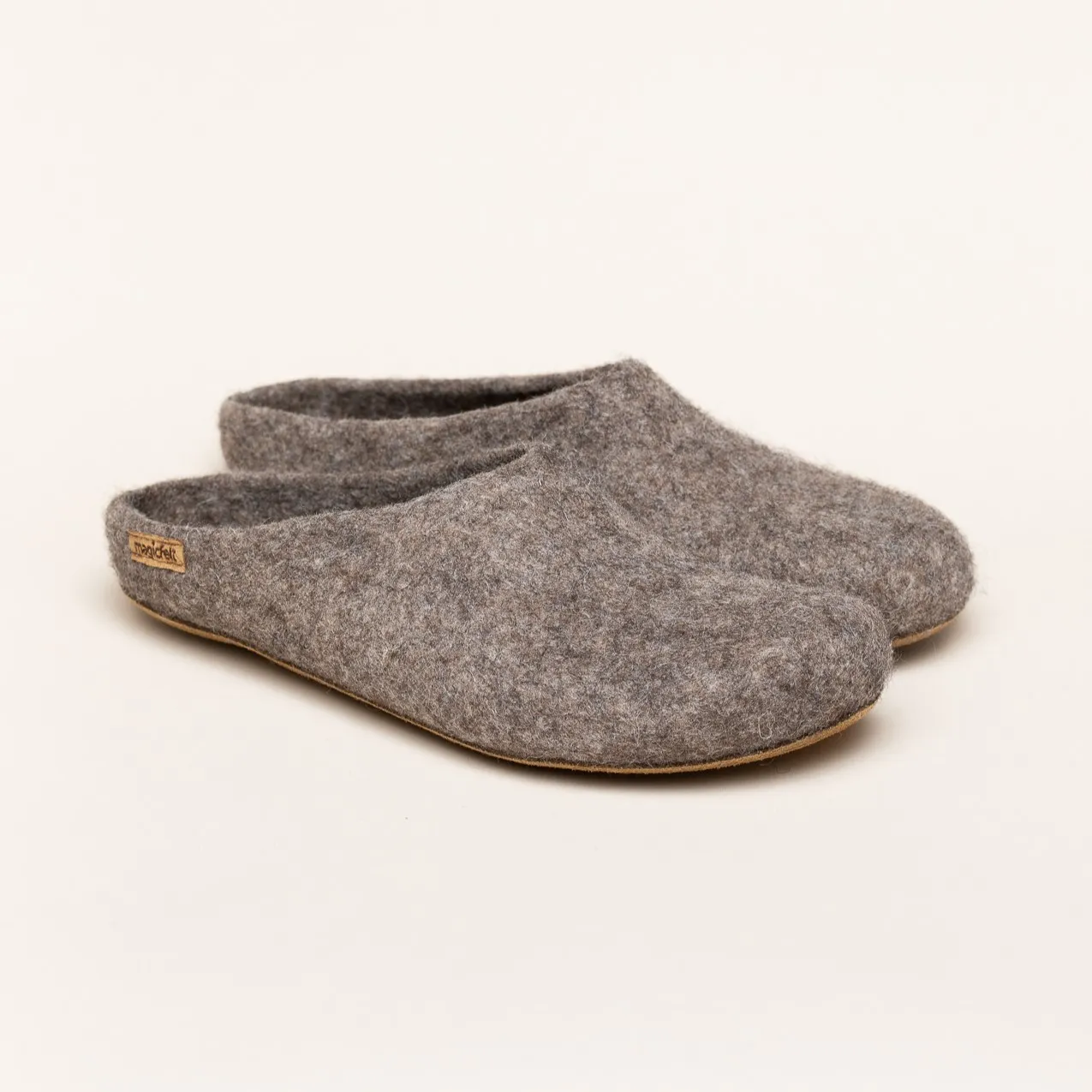 Magicfelt Filzhausschuh AR 713 – 100% Schurwolle, Mit Ledersohle, Hergestellt In Tirol (Österreich)