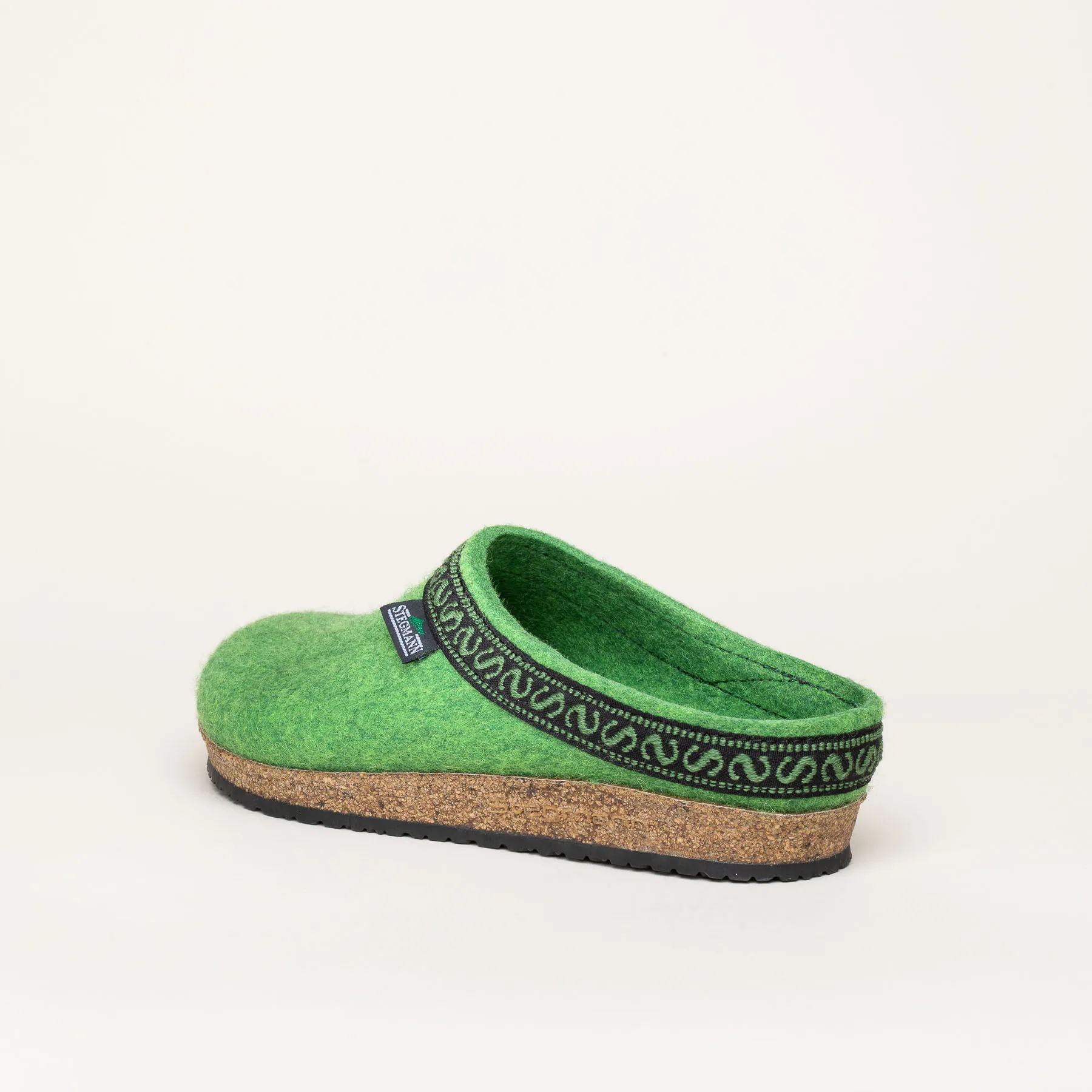 Filzclog Hausschuh 108 Stegmann limegreen