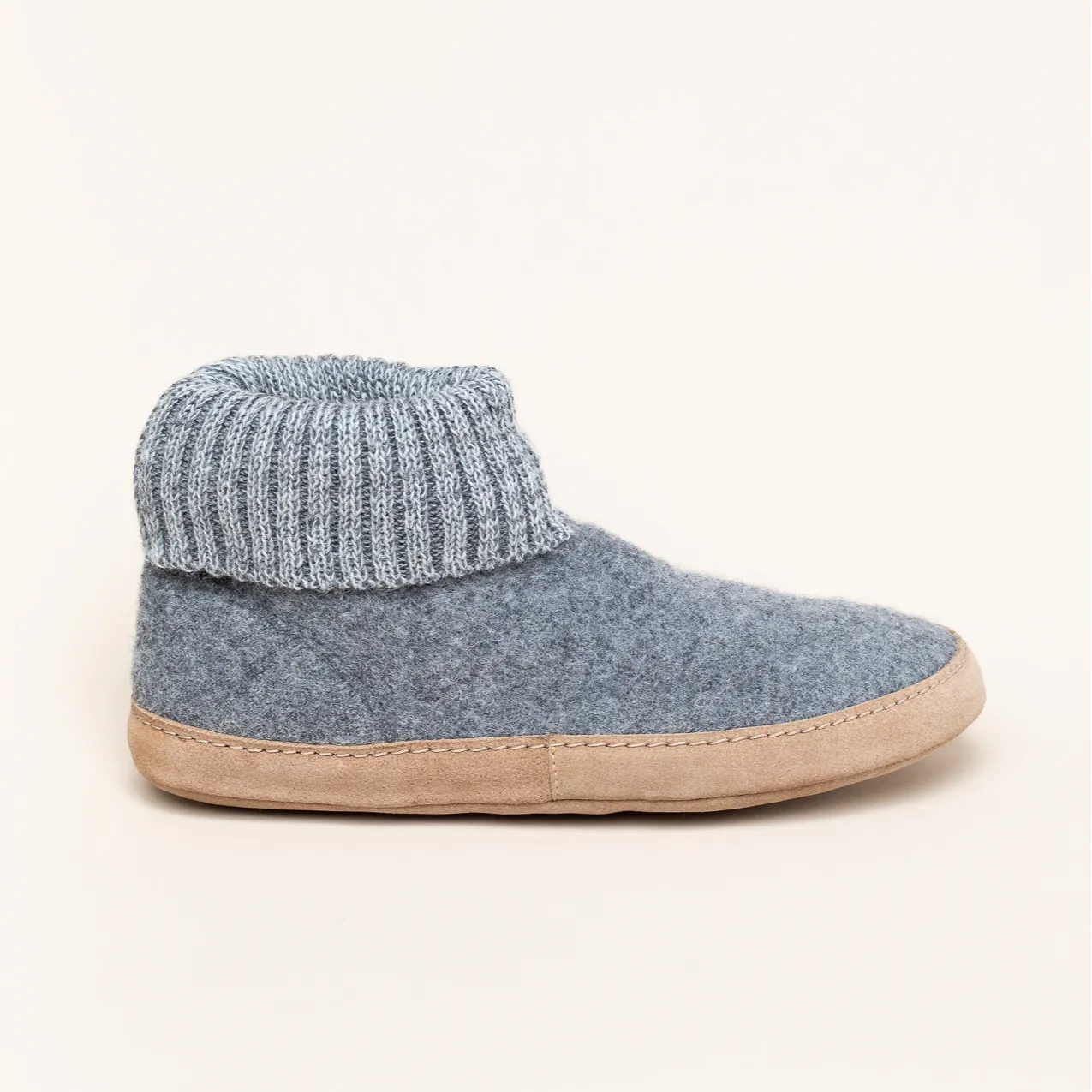 Gottstein Dakota Hüttenschuh für Damen & Herren | Filz-Hausschuh Made in Tirol | Farbe grey Größe 40