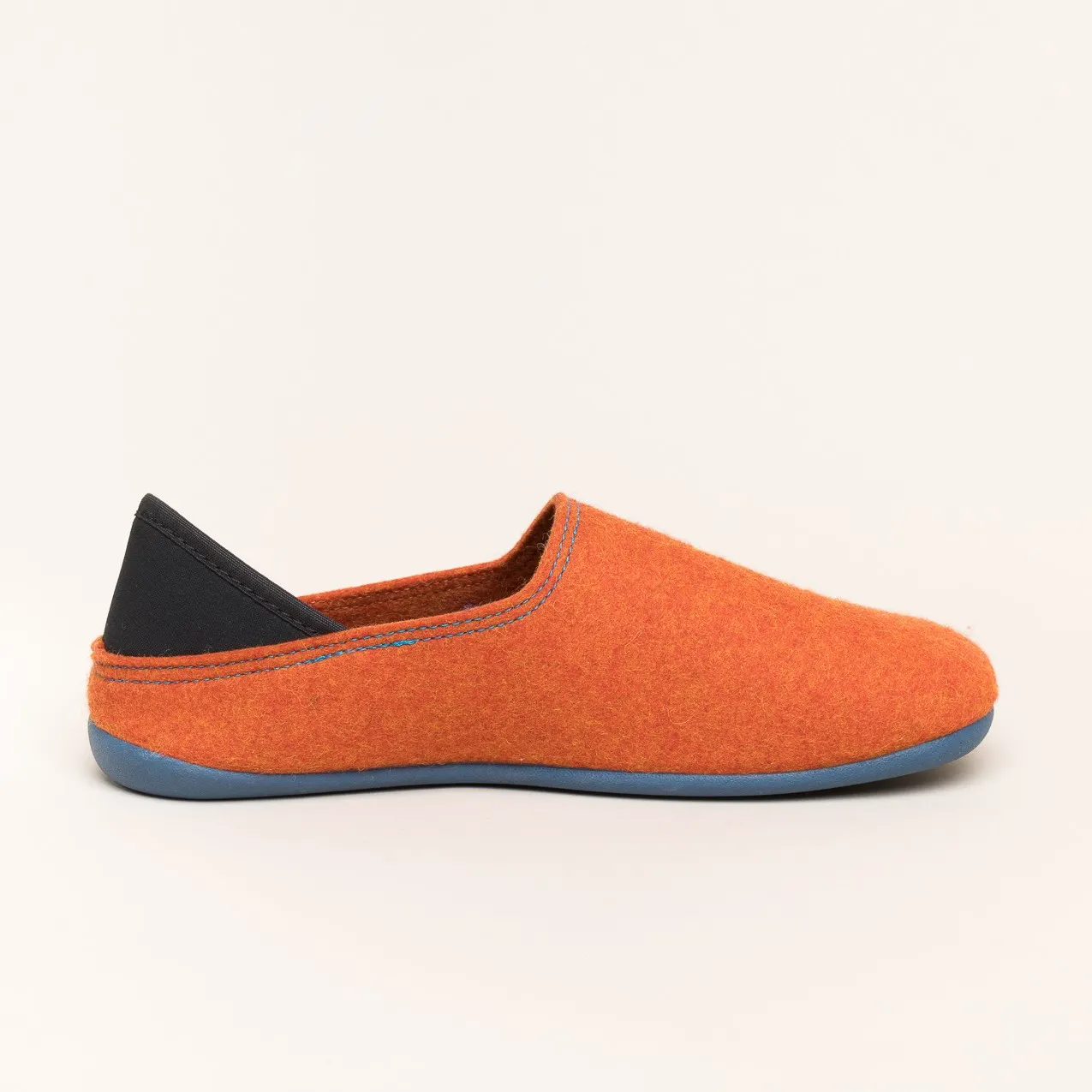 Woll-Slipper Hausschuh Slip-on Orange