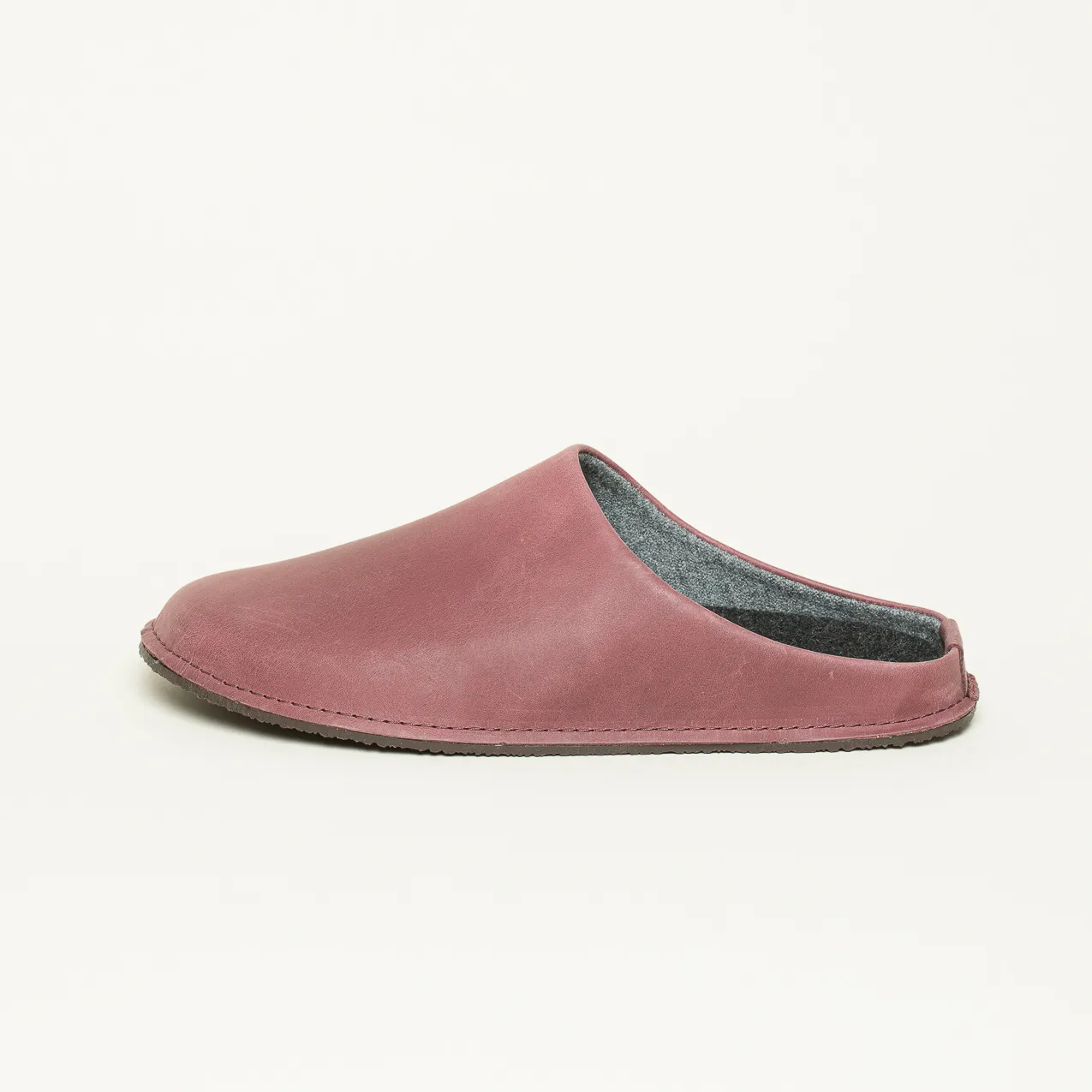 Leather Loafer Leder Hausschuh rot
