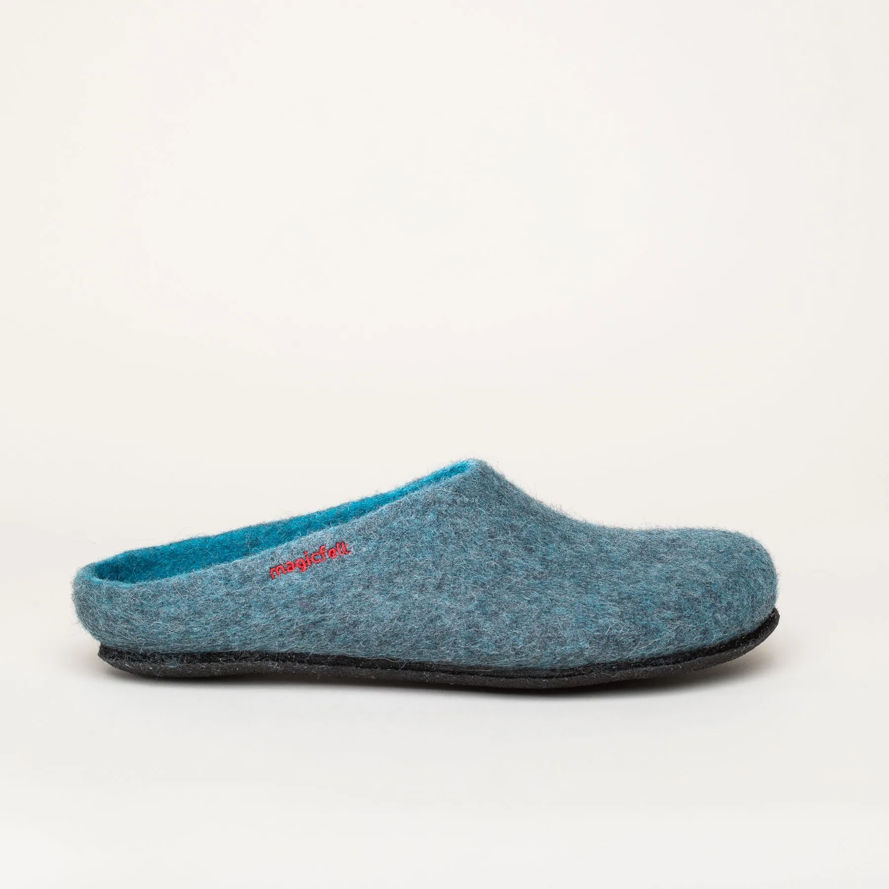 Magicfelt AN 709 Filzpantoffel | Damen Filz-Hausschuh | Farbe waterstone | Pantoffel in Größe 36