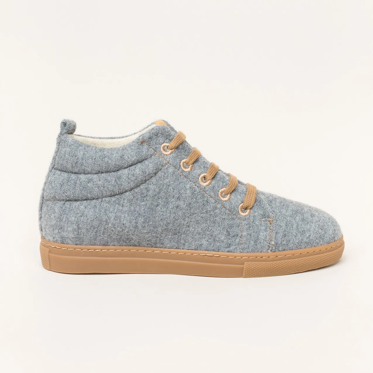 Gottstein 103 Wool Walker HIGH | Damen Woll-Sneaker | Farbe grey | Sneaker in Größe 38