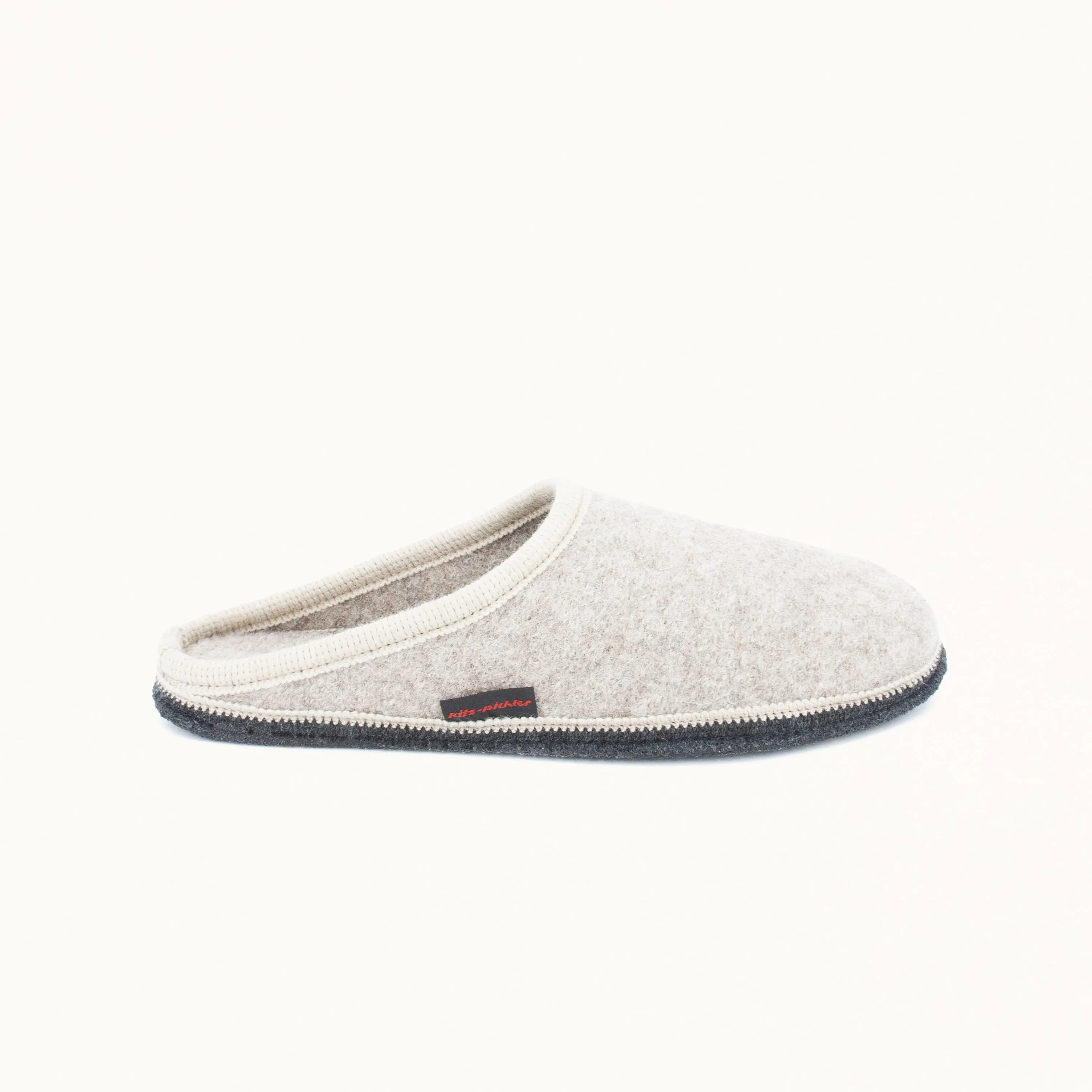 Kitz-Pichler Grainau Filzhausschuh | Damen & Herren Hausschuh | Pantoffel Farbe beige Größe 36