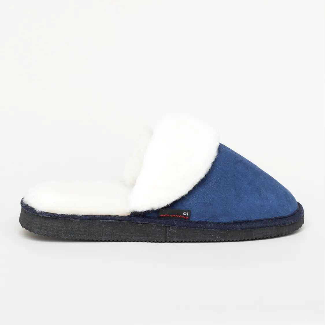 Kitz-Pichler Pala | Damen & Herren Lammfell Hausschuh | Farbe azul jeans | Pantoffel in Größe 40