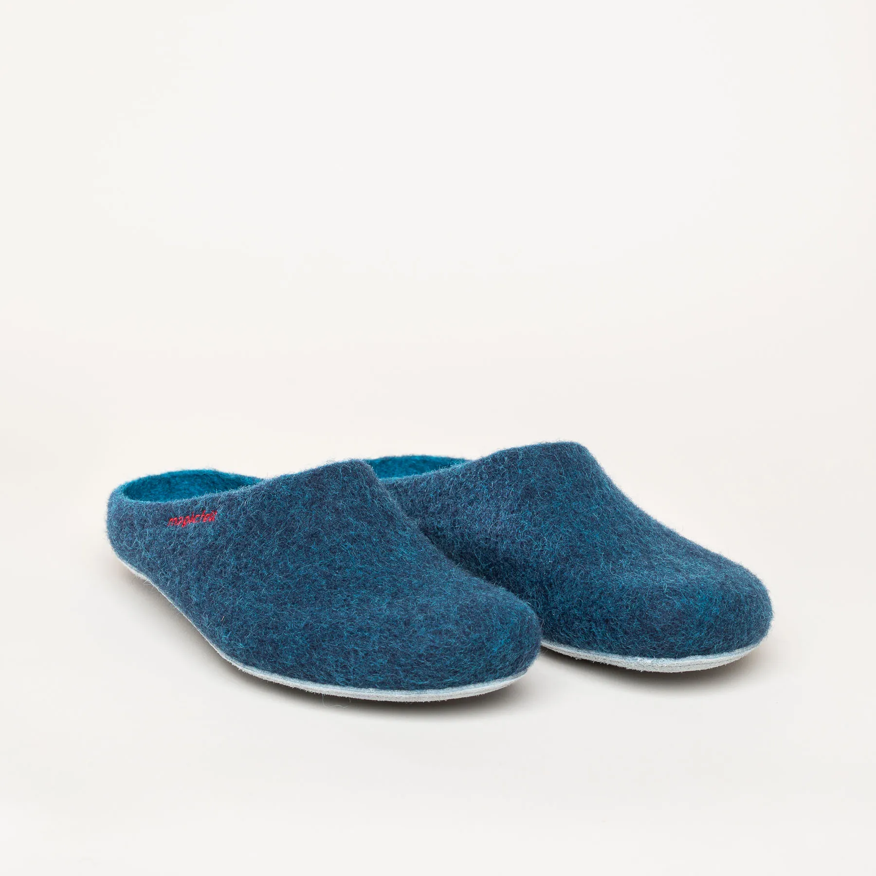 Pantoffel Filz 701 darkpetrol