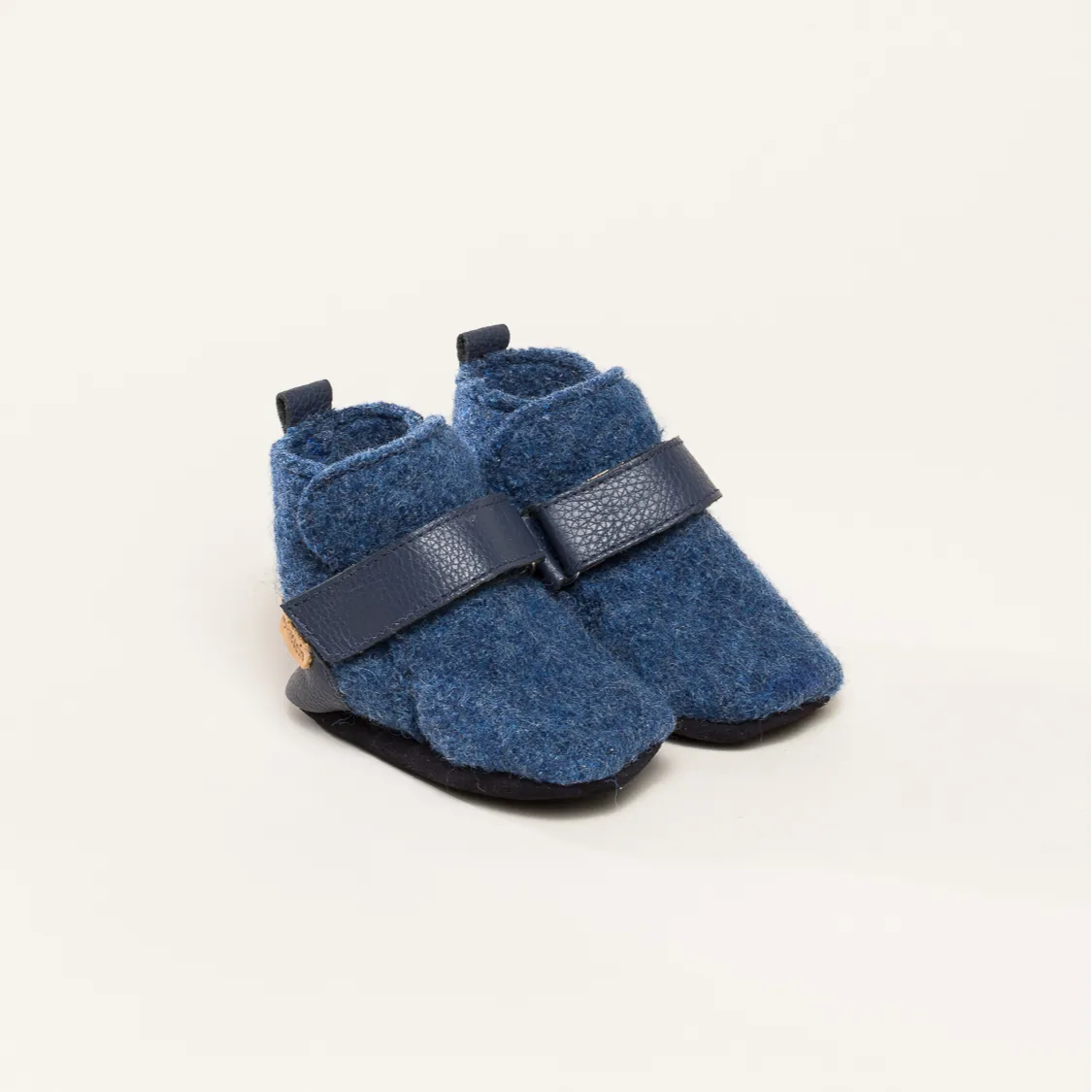 Kitz-Pichler Krabbelschuhe Bootee | Baby Hausschuh | Farbe jeans | Babyschuhe in Größe 1617