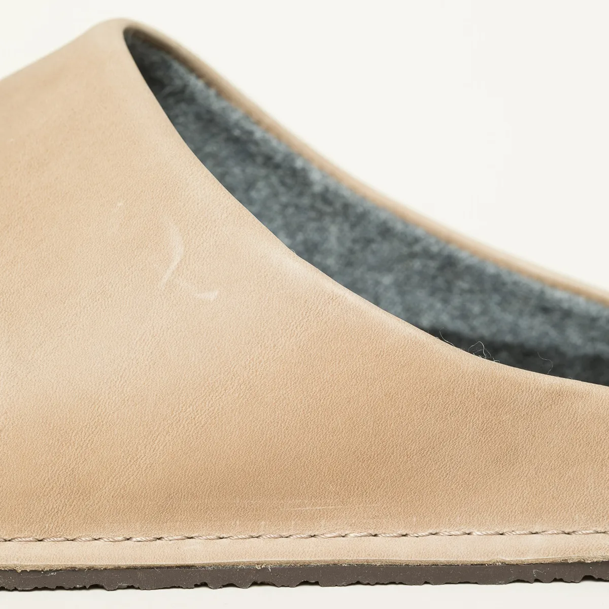 Leather Loafer Leder Hausschuh lama