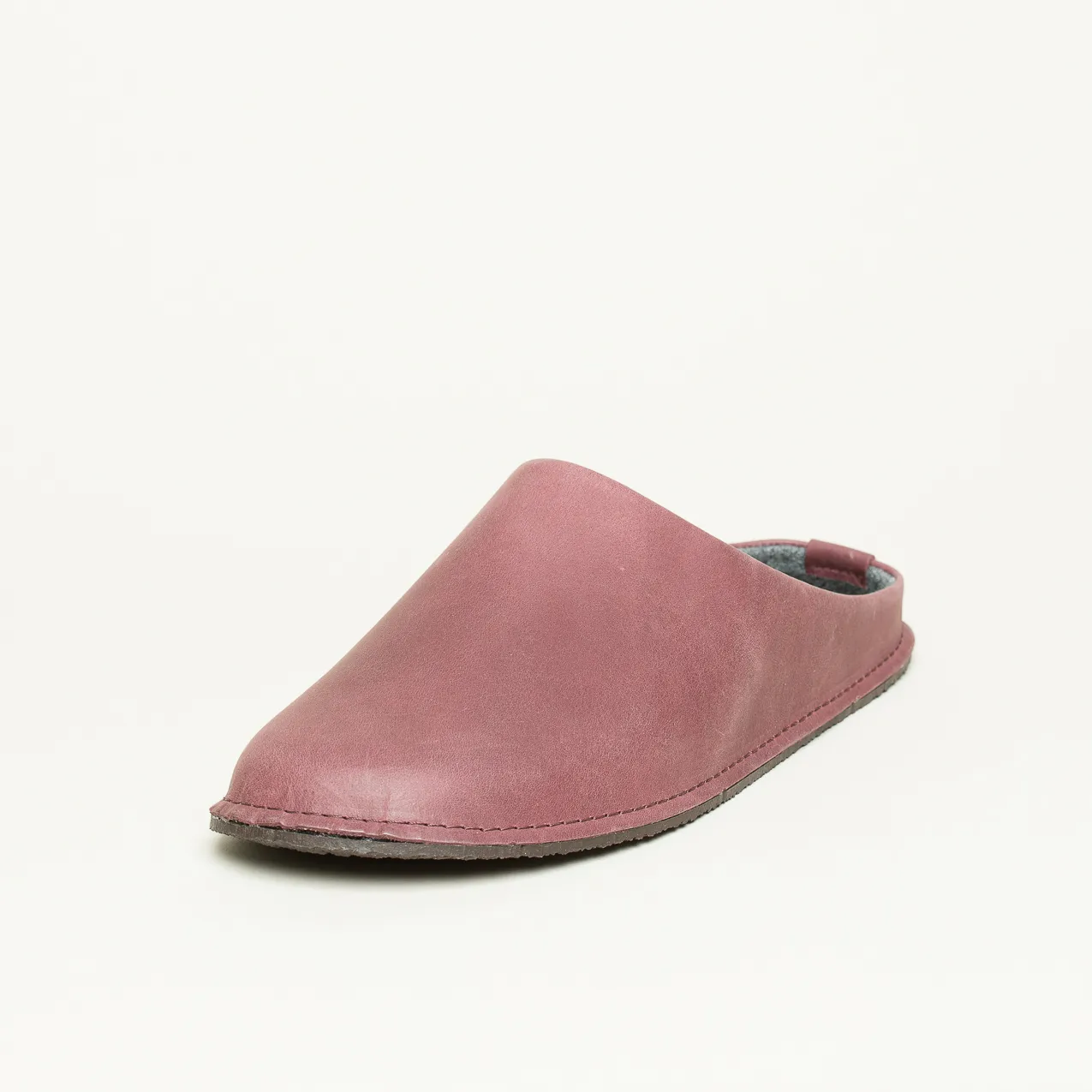 Leather Loafer Leder Hausschuh rot