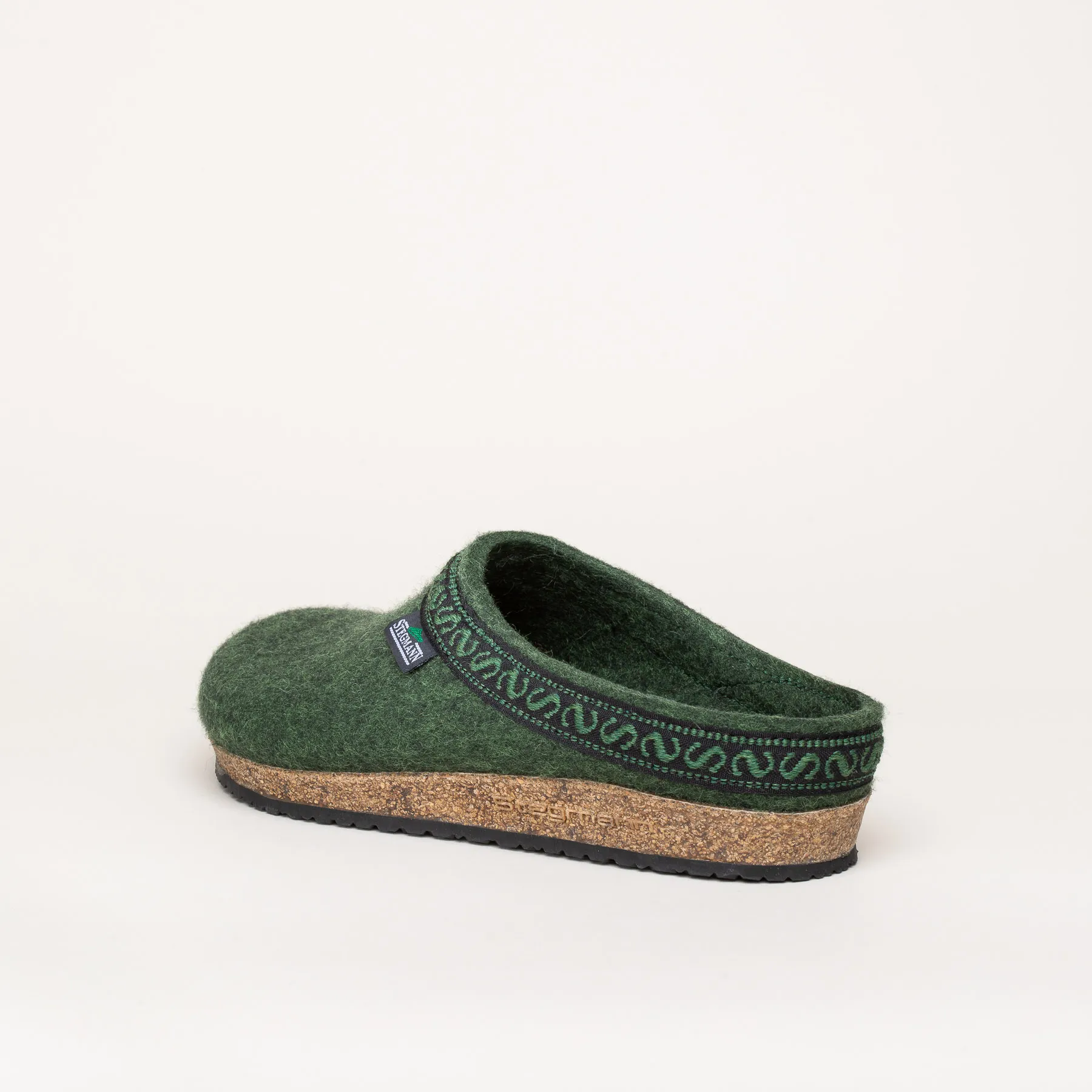 Filzclog Hausschuh 108 Stegmann darkgreen