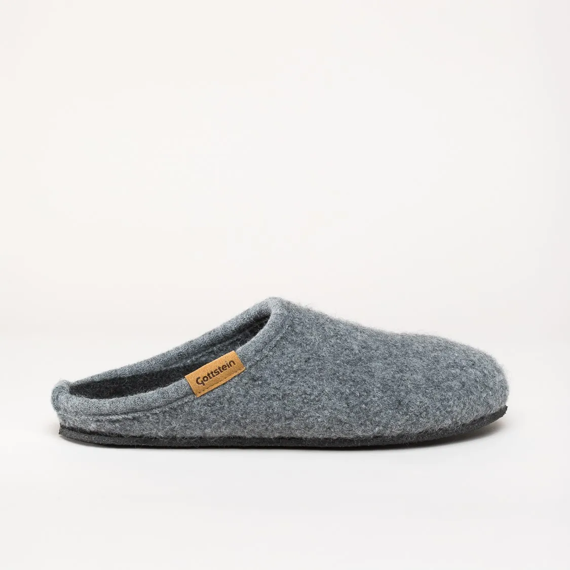 Gottstein ALP- COMFORT-FE | Damen Filz-Hausschuh | Farbe grey | Pantoffel in Größe 44