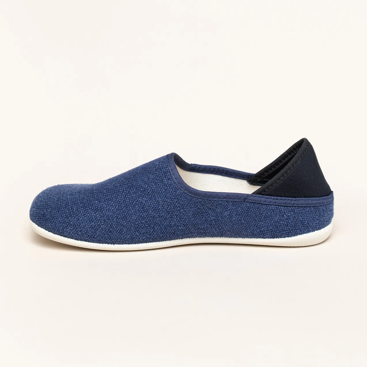 Leinen Slipper blau