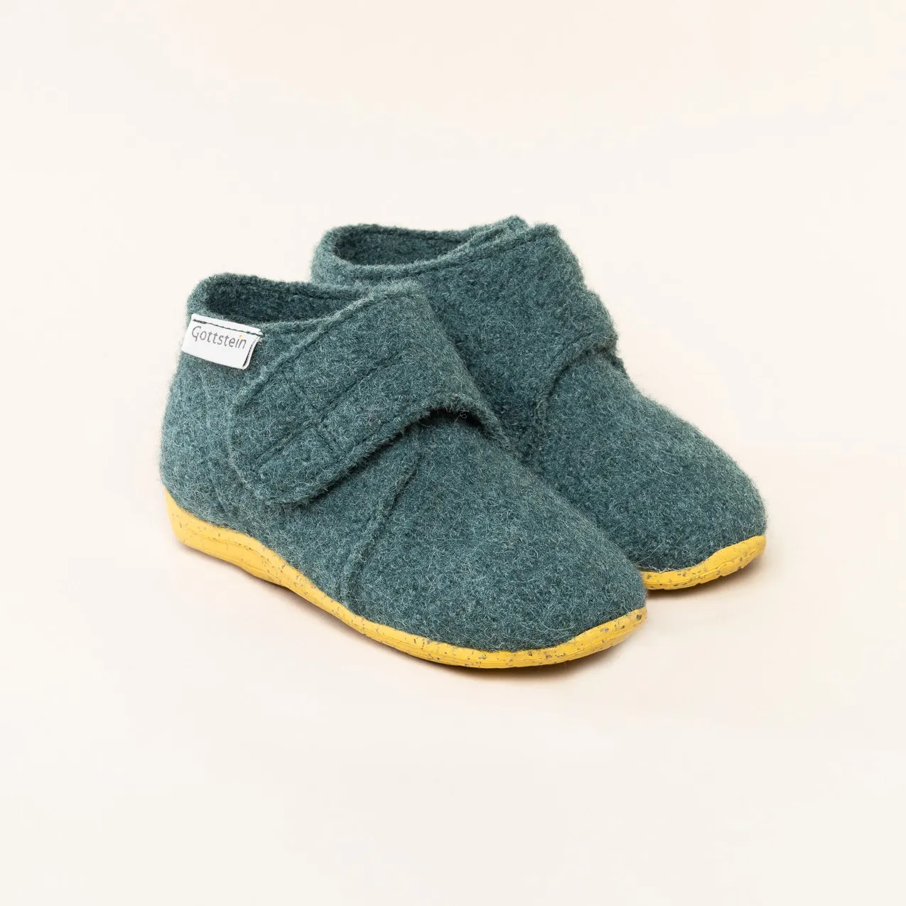 Gottstein Alpine Racer RU | Kinder Hausschuh | Farbe oceangreen | Pantoffel in Größe 21