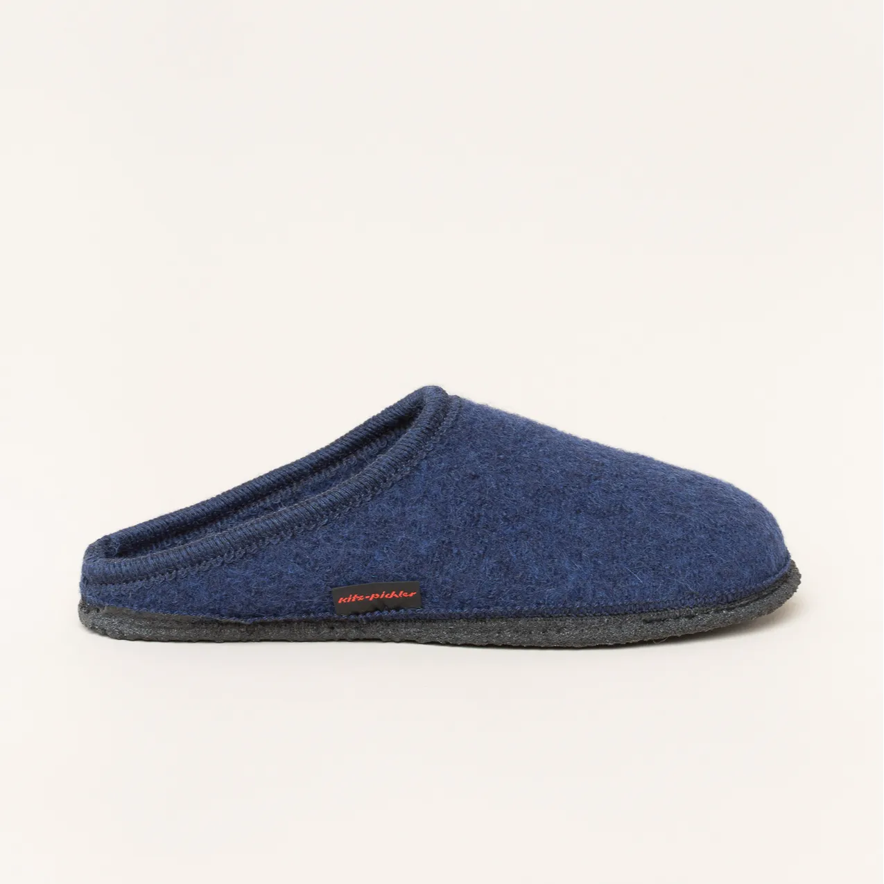 Kitz-Pichler LM Grainau | Damen Filz-Hausschuh | Farbe Ink Blue Mele | Pantoffel in Größe 42