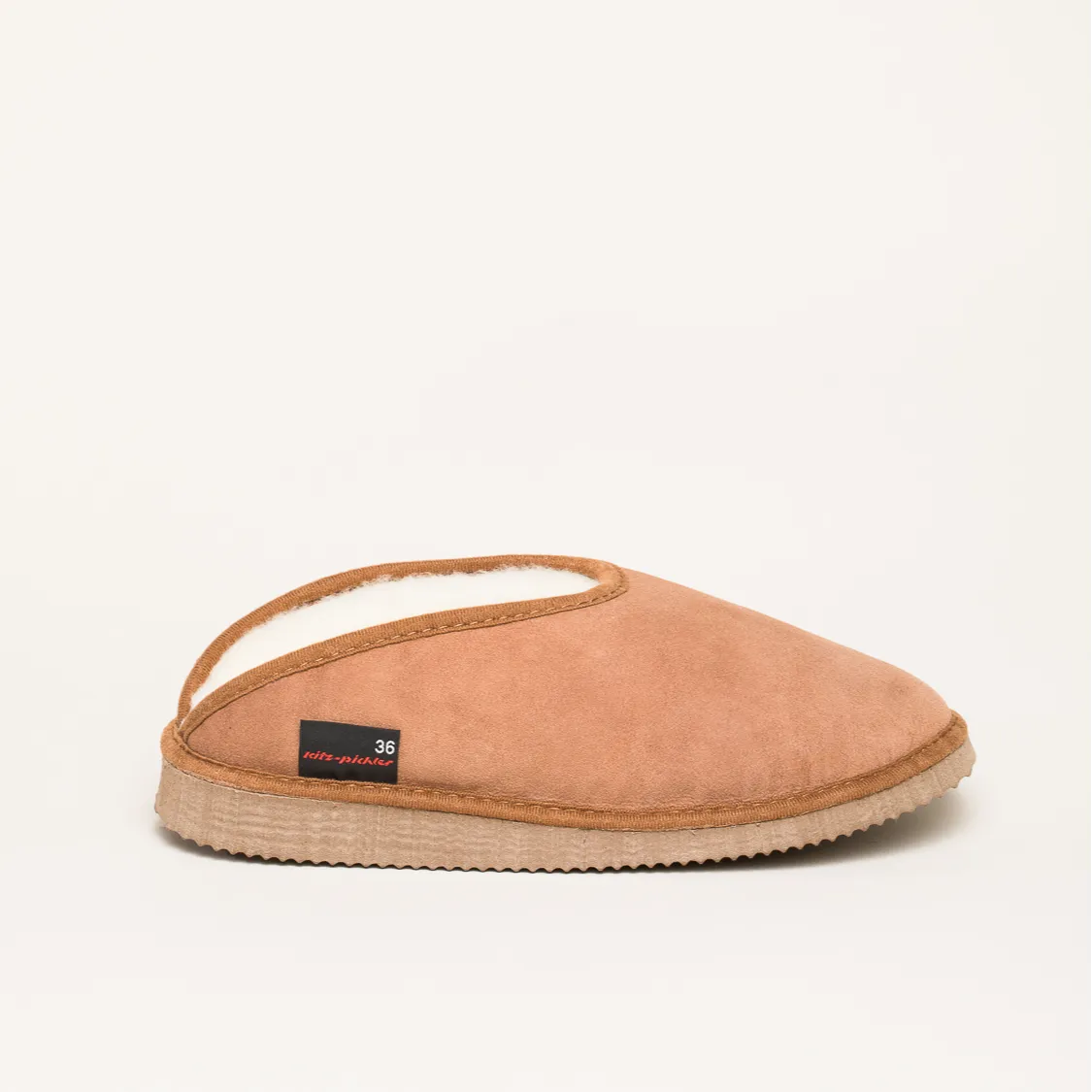Kitz-Pichler Fatima | Damen & Herren Lammfell Hausschuh | Farbe braun | Pantoffel in Größe 39