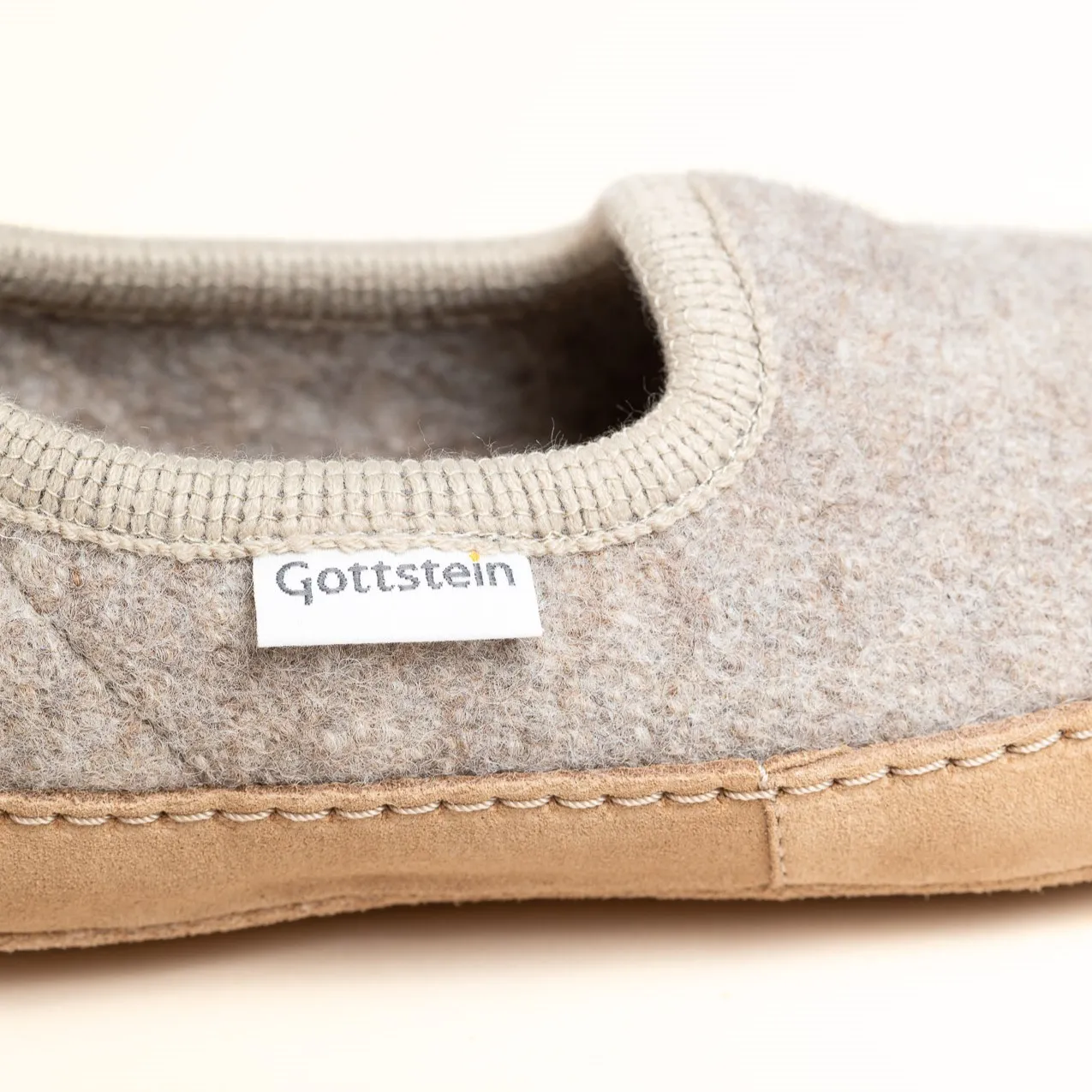Hausschuh Wolle Cheyenne beige