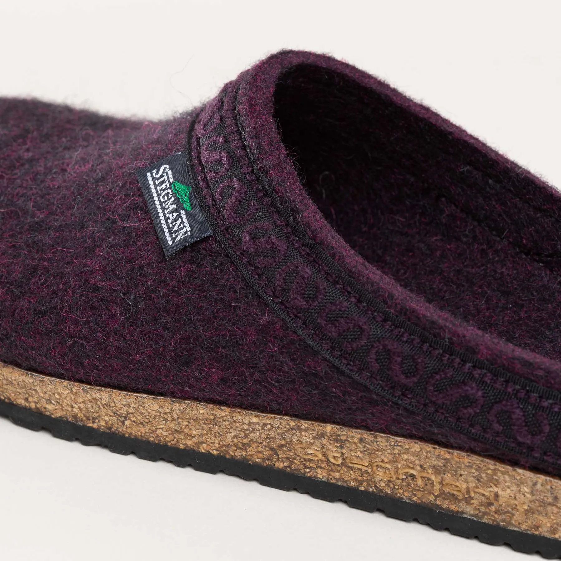 Filzclog Hausschuh 108 Stegmann darkmagenta