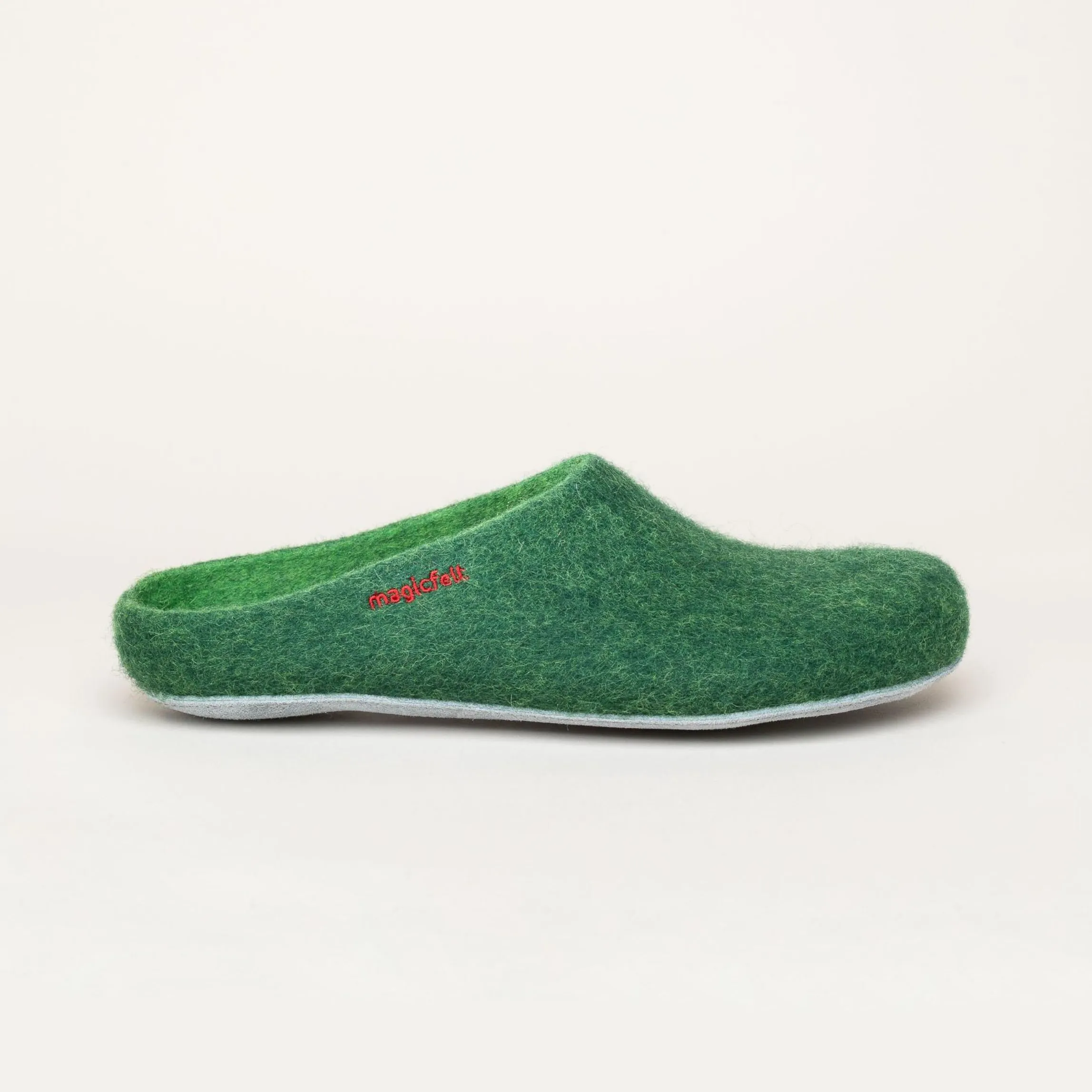 Magicfelt AP 701 | Damen Filz-Hausschuh | Farbe dark green | Pantoffel in Größe 40