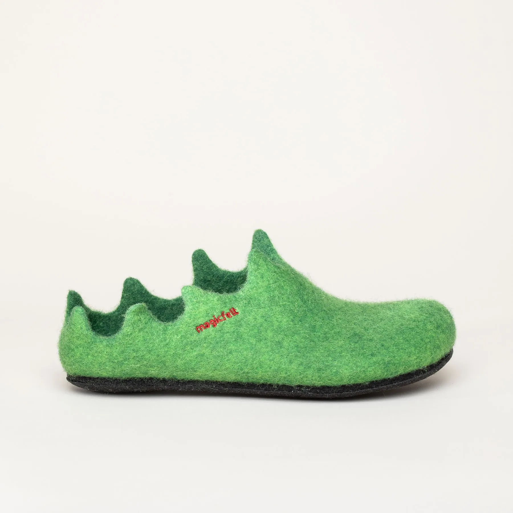 Magicfelt VE 721 | Damen Filz-Hausschuh | Farbe green | Pantoffel in Größe 41