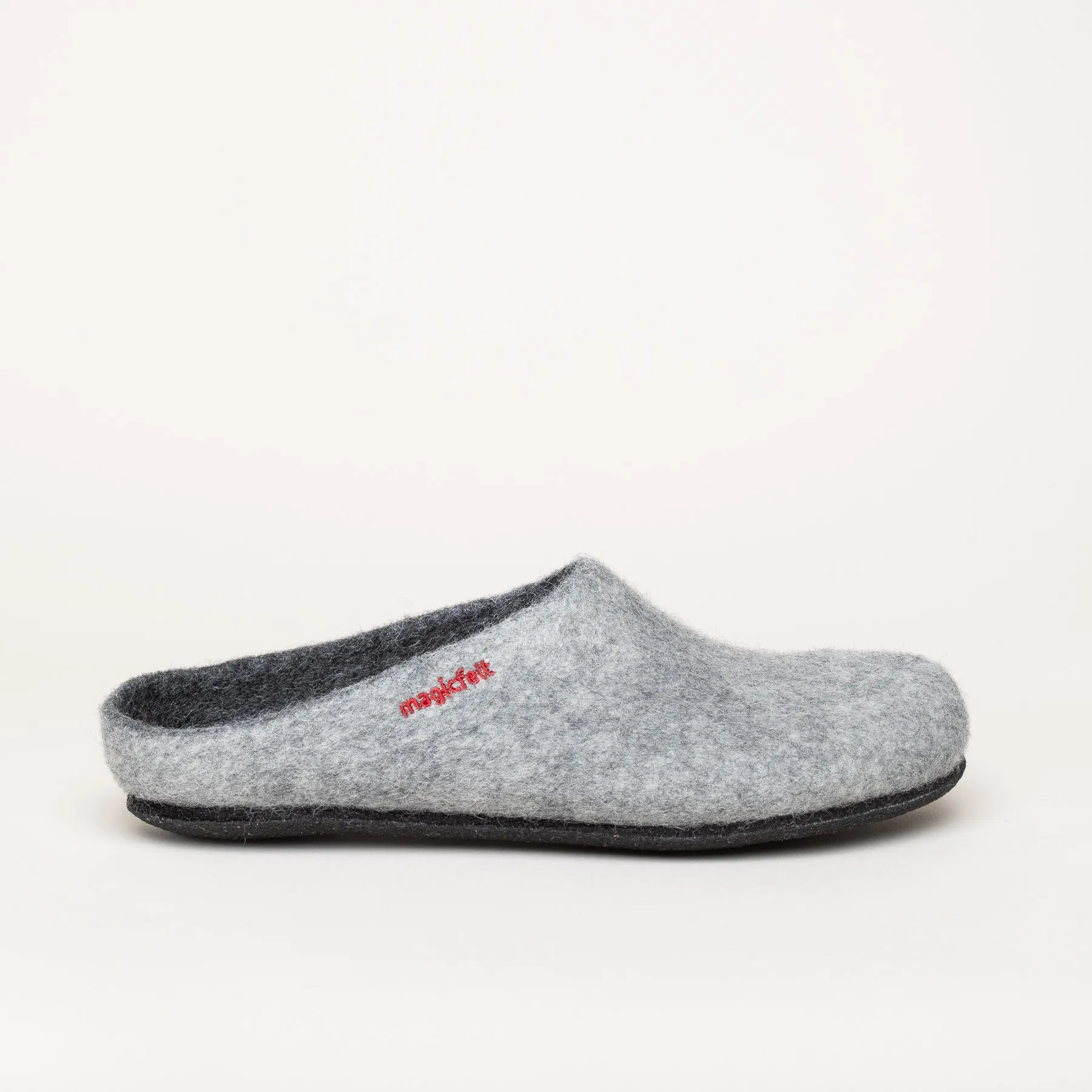 Magicfelt AN 709 Filzpantoffel | Damen Filz-Hausschuh | Farbe light grey | Pantoffel in Größe 43