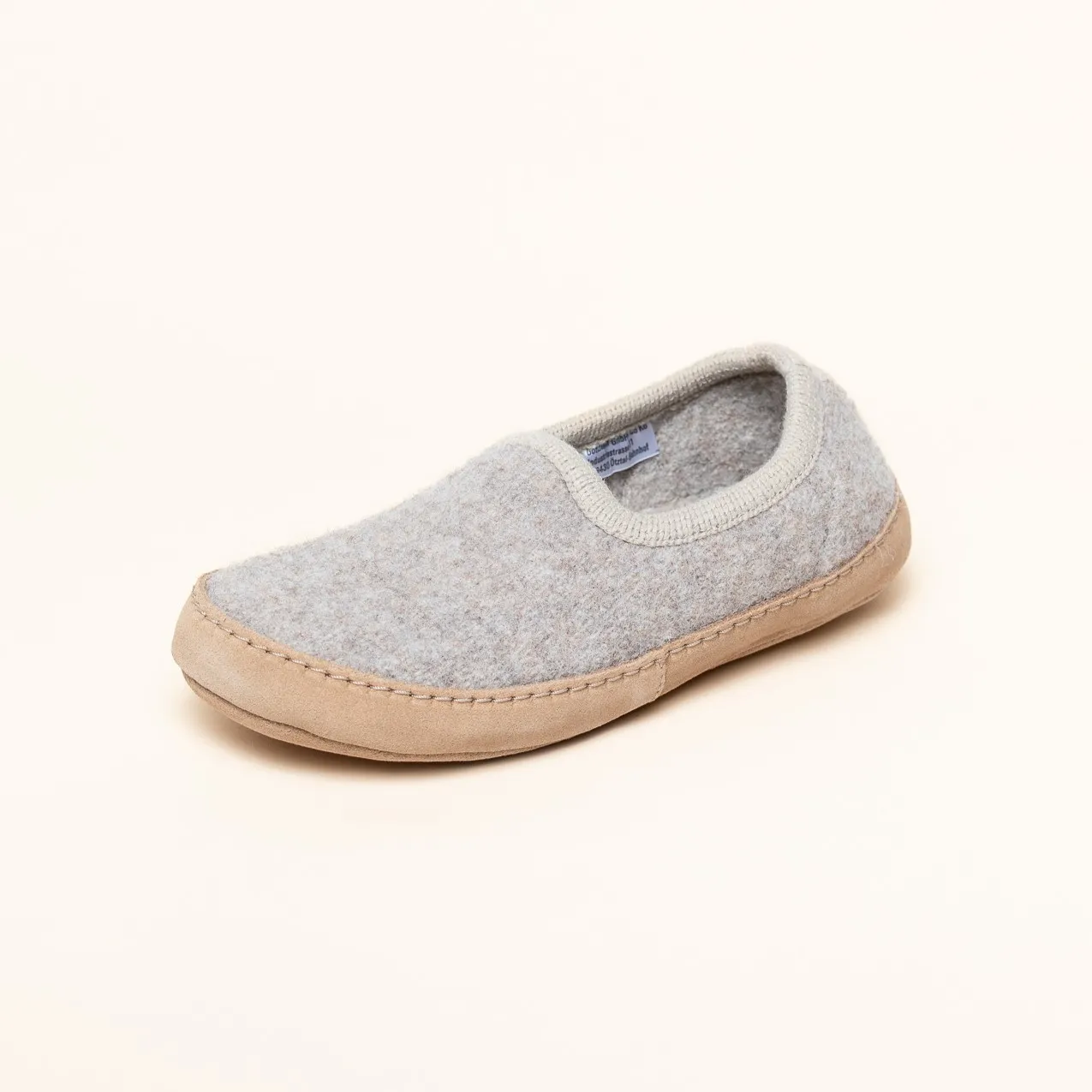 Hausschuh Wolle Cheyenne beige