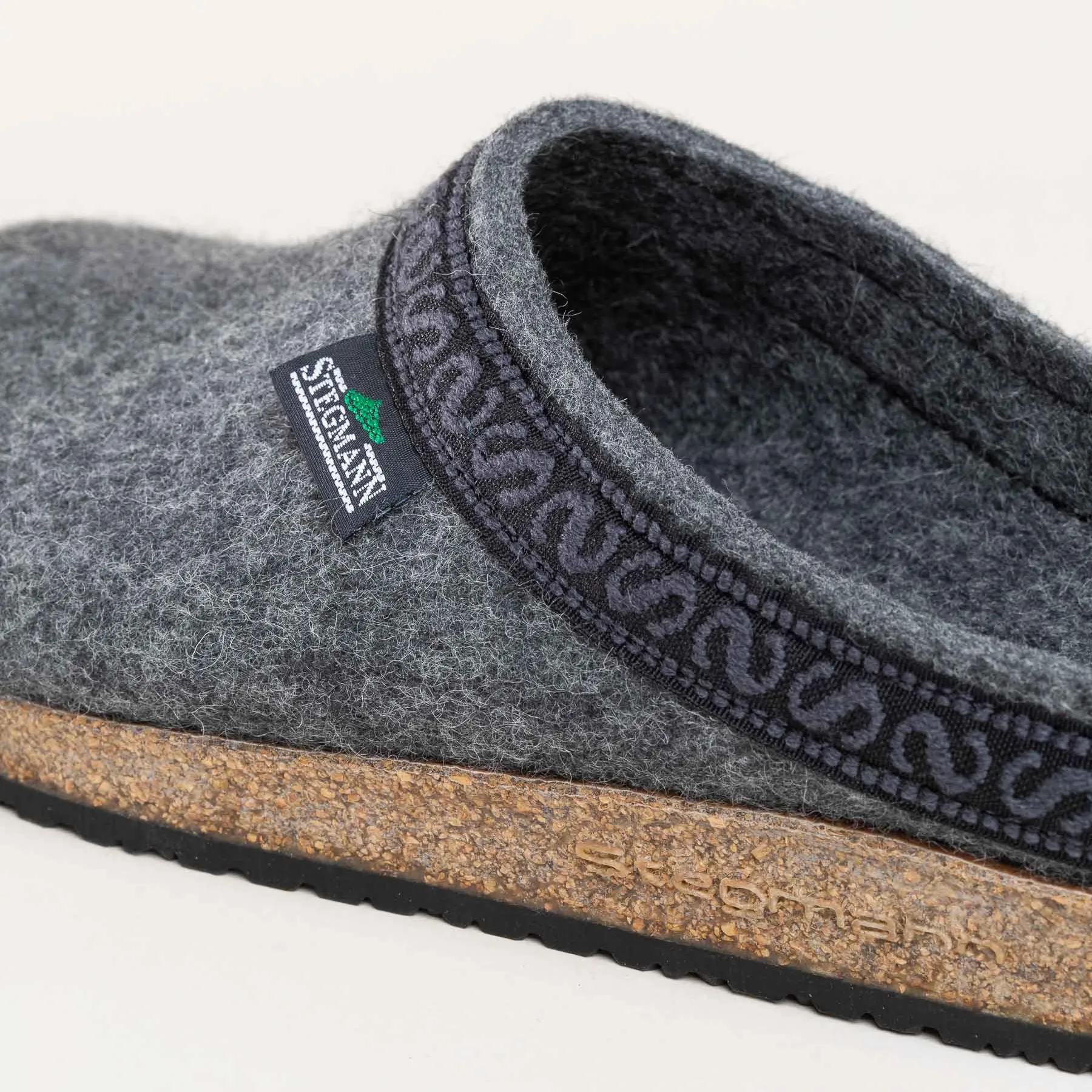 Filzclog Hausschuh 108 Stegmann grey
