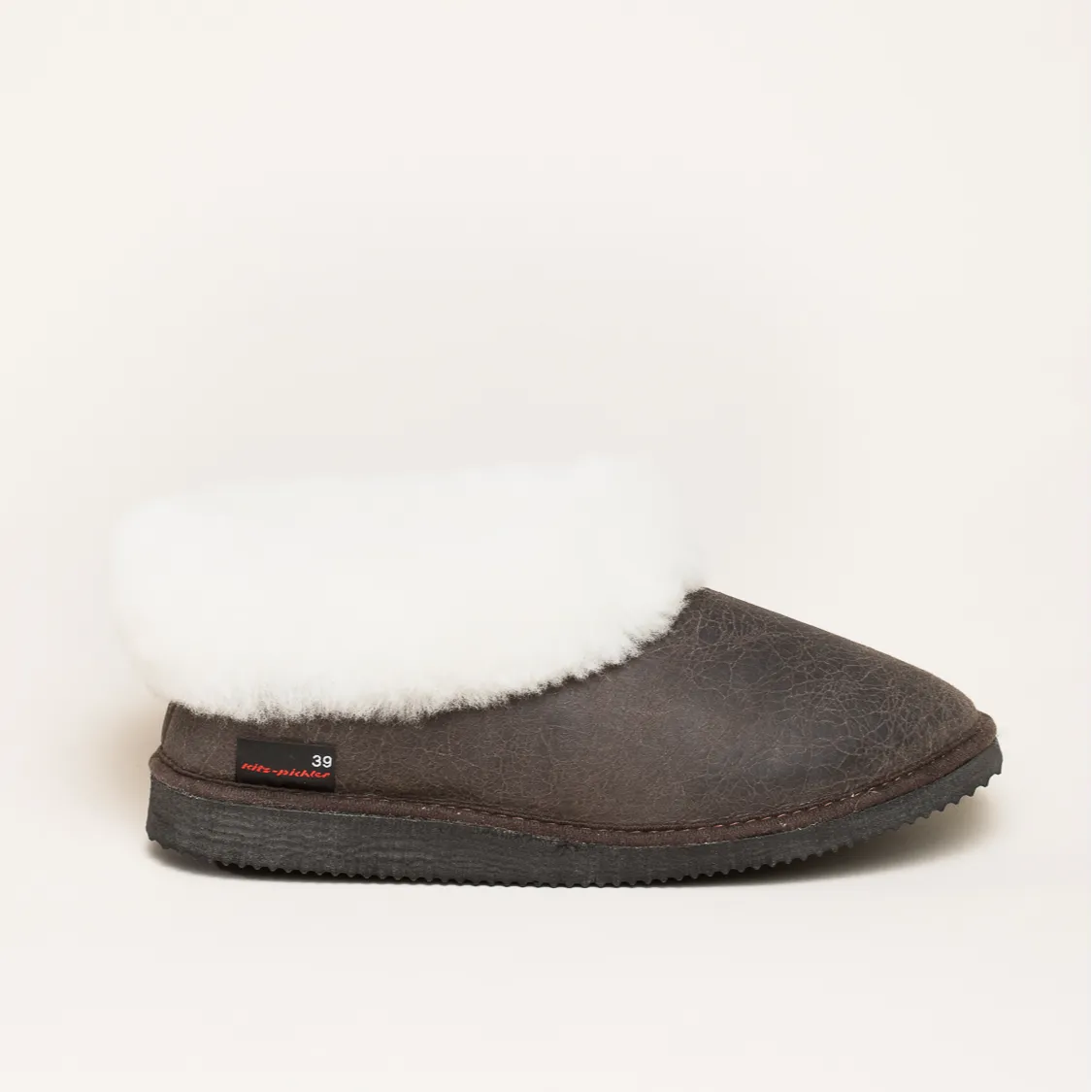 Kitz-Pichler Gisi | Damen & Herren Lammfell Hausschuh | Farbe vintage california | Pantoffel in Größe 37