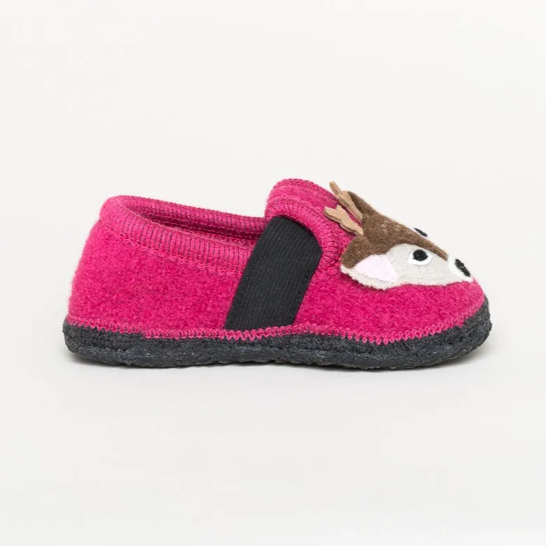Kinder Hausschuh Reh pink