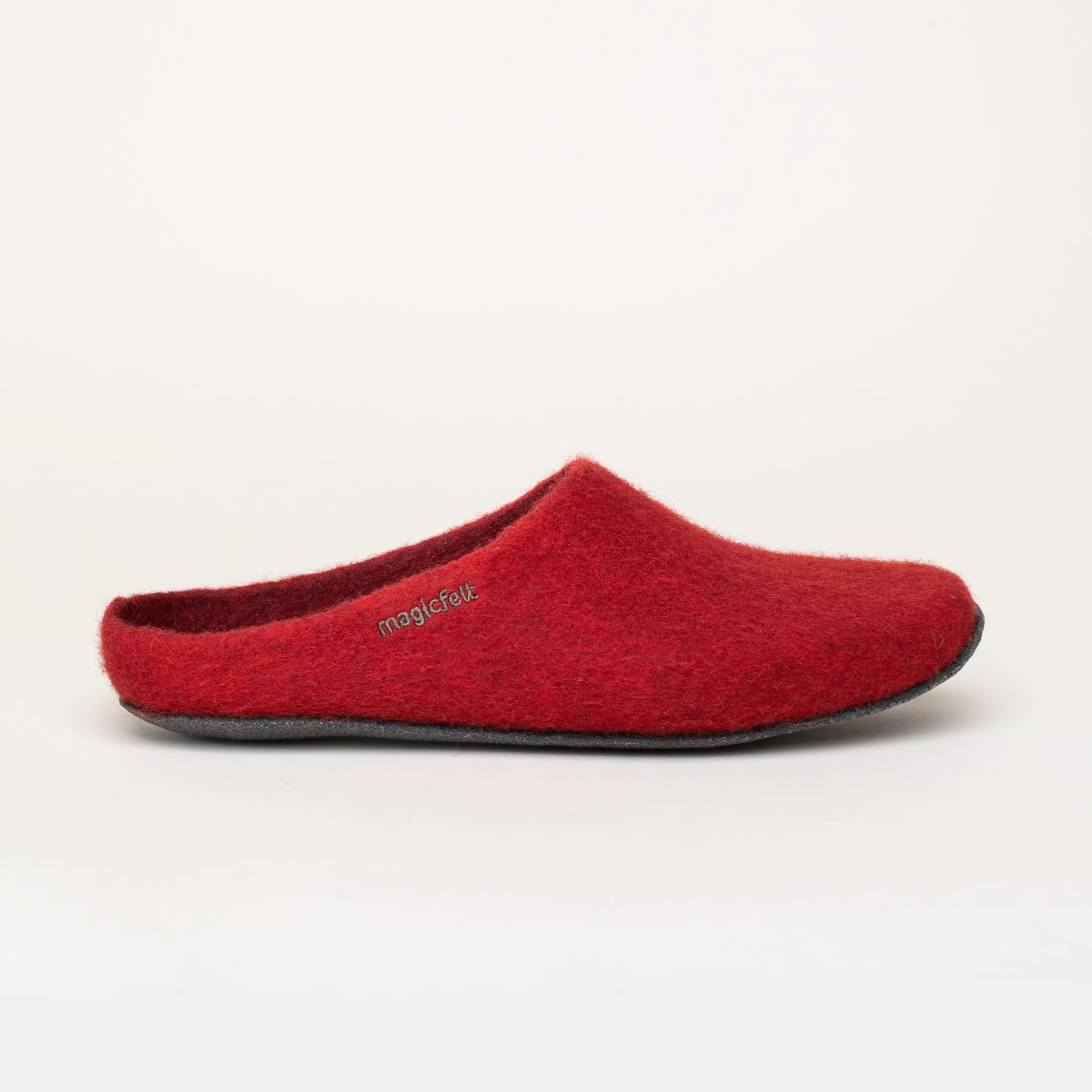 Magicfelt JU 720 | Damen Filz-Hausschuh | Farbe rubin | Pantoffel in Größe 41