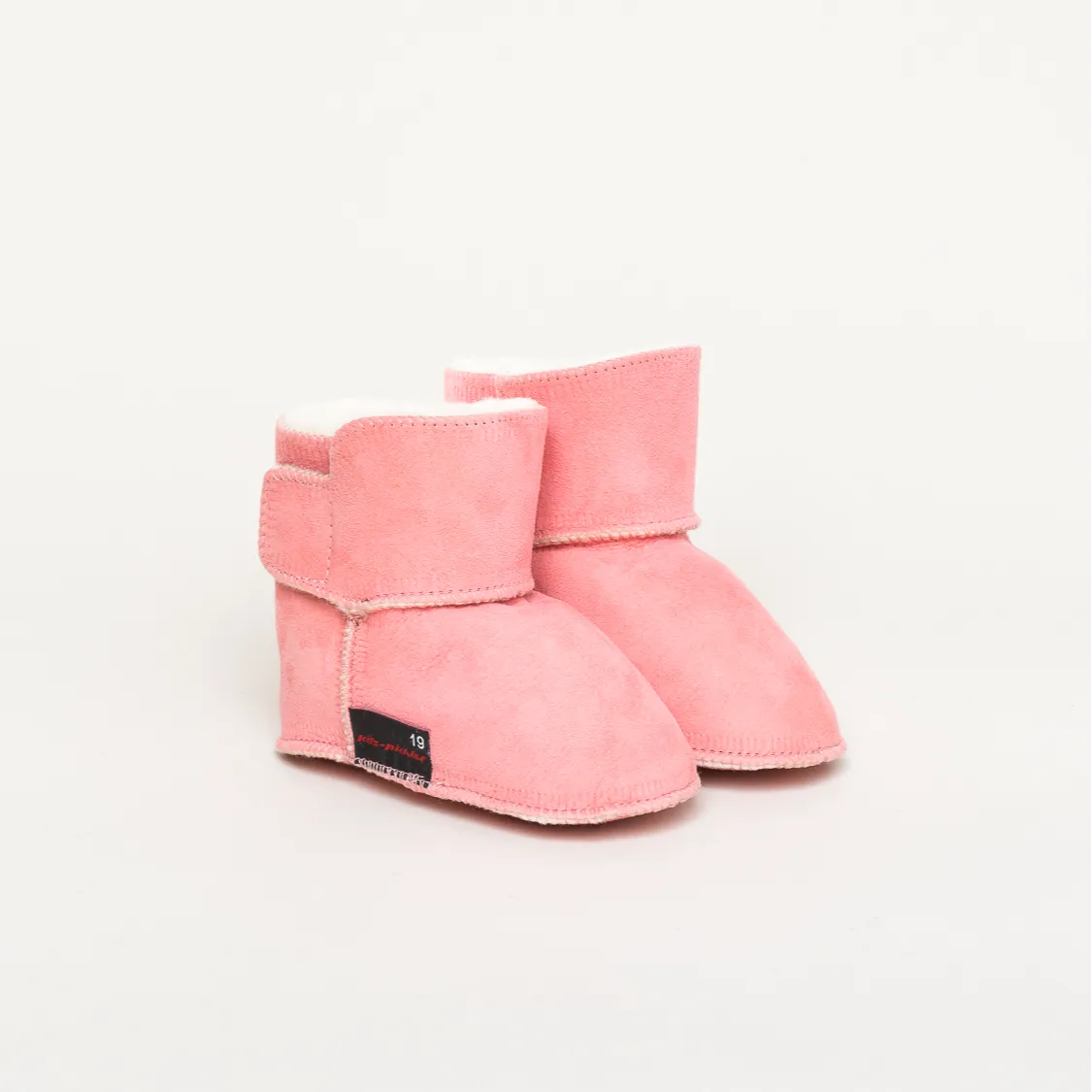 Kitz-Pichler Lammfell-Stiefel | Baby Hausschuh | Farbe rosa bebe | Babyschuhe in Größe 23