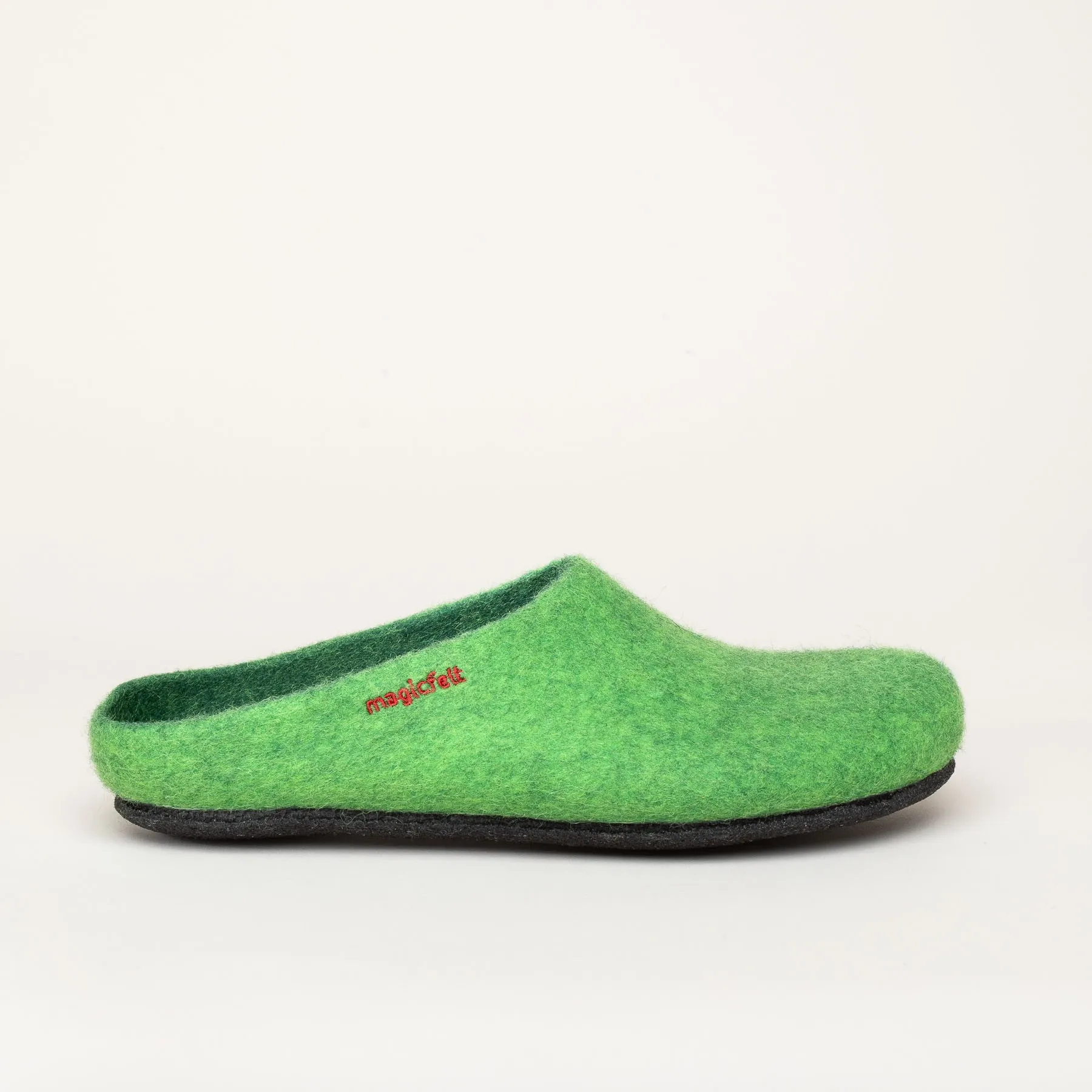 Magicfelt AN 709 Filzpantoffel | Damen Filz-Hausschuh | Farbe green | Pantoffel in Größe 33