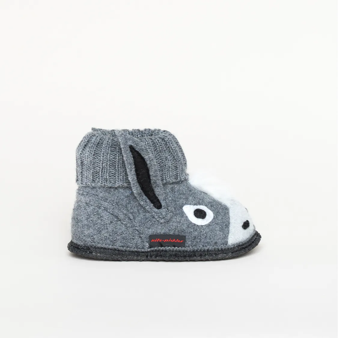 Kinder Hüttenschuh Esel grau